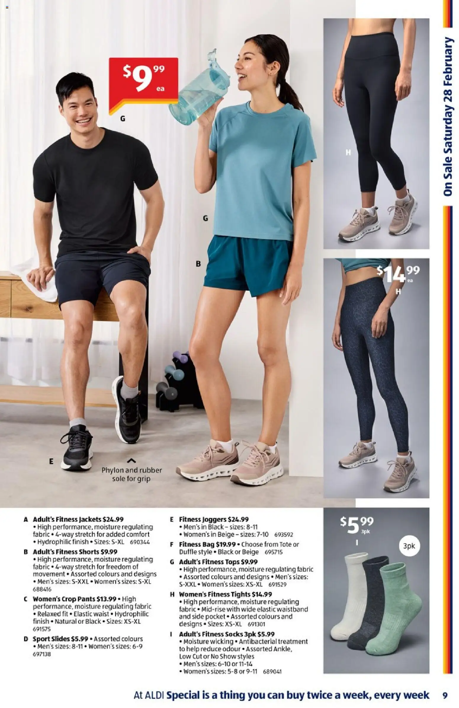 Aldi catalogue - valid from 25.02.2026 | Page: 9 | Products: Pants, Slides, Shorts, Treatment