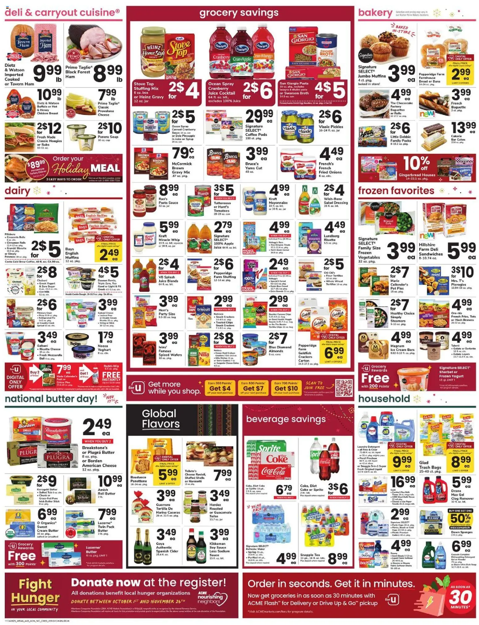 Acme Weekly Ad - NJ - valid from 14.11.2025 | Page: 4 | Products: Pin, Potatoes, Water, Cheesecake