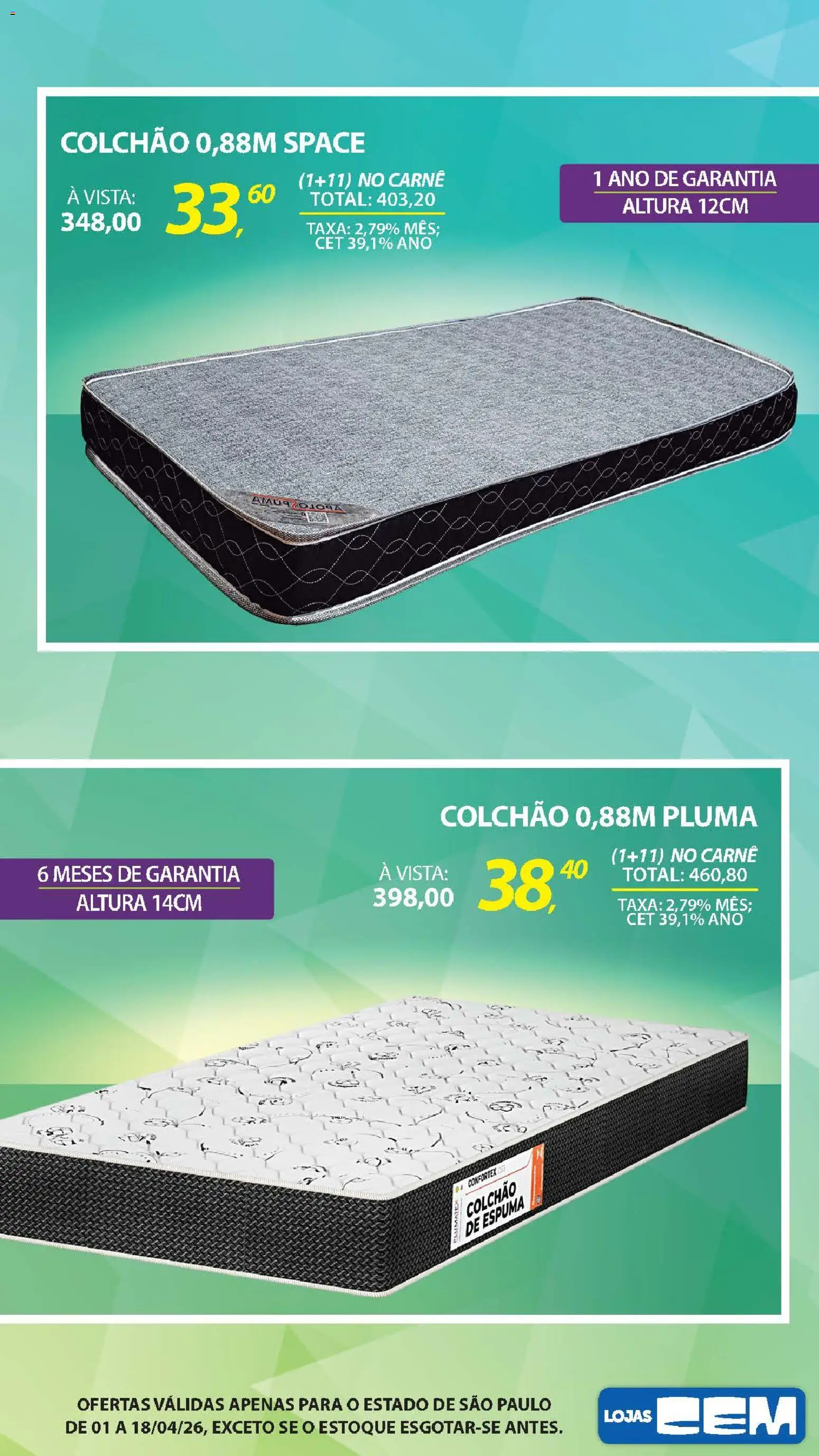 Lojas Cem Folheto - válido de 01.04.2026 | Página: 97