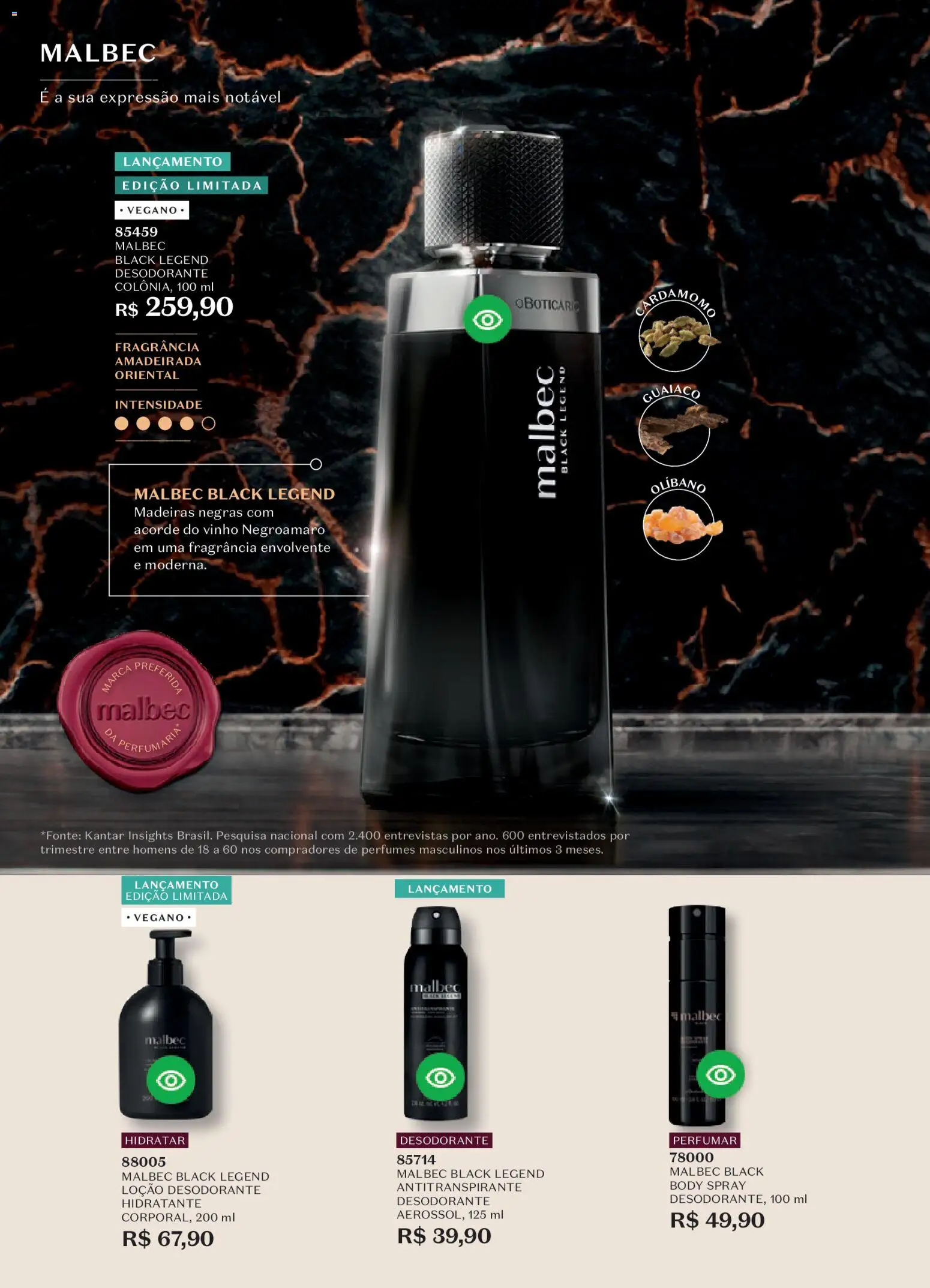 O Boticário Folheto - válido de 09.02.2026 | Página: 71 | Produtos: Fragrância, Madeiras, Vinho, Body