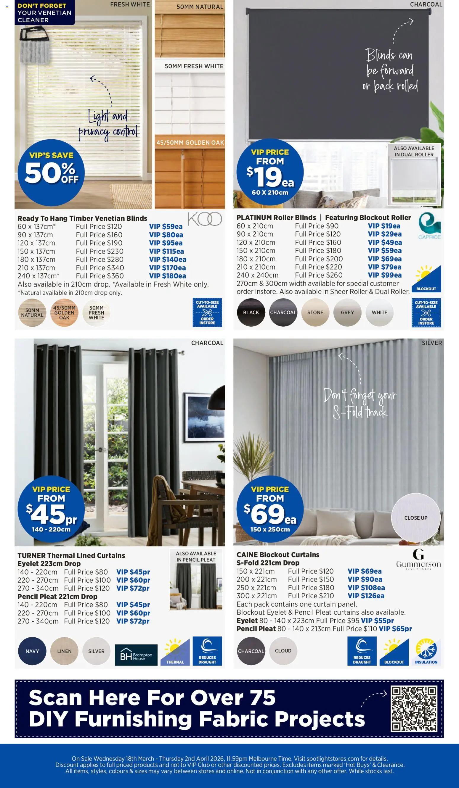 Spotlight catalogue - valid from 18.03.2026 | Page: 40 | Products: Blinds, Linen, Light, Pencil