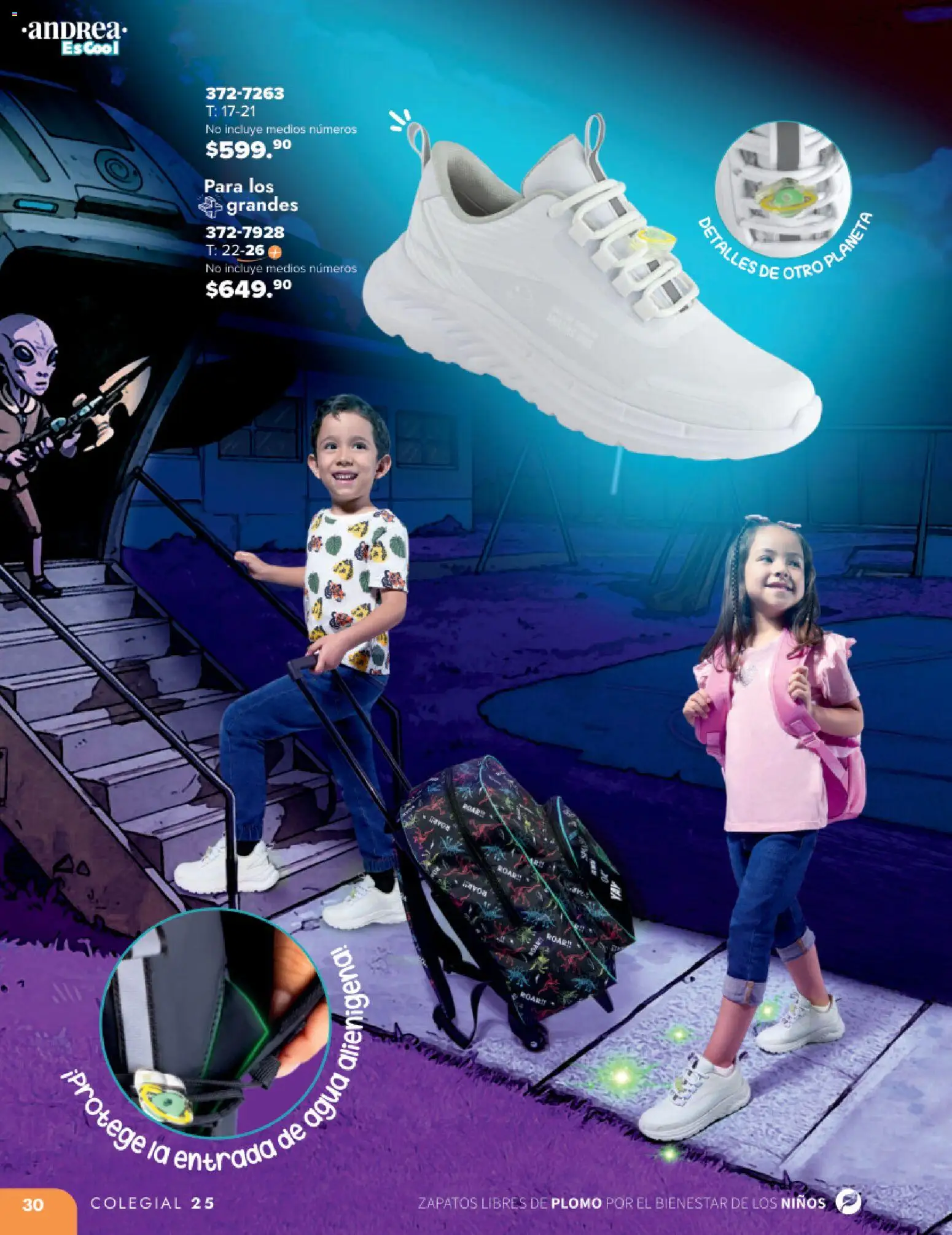 Nuevas ofertas de Andrea válidas en toda la República Mexicana desde el 25.05.2025. ¡Encuentra las mejores ofertas en Andrea catálogo Colegial ! | Página: 30 | Productos: Zapatos, Agua