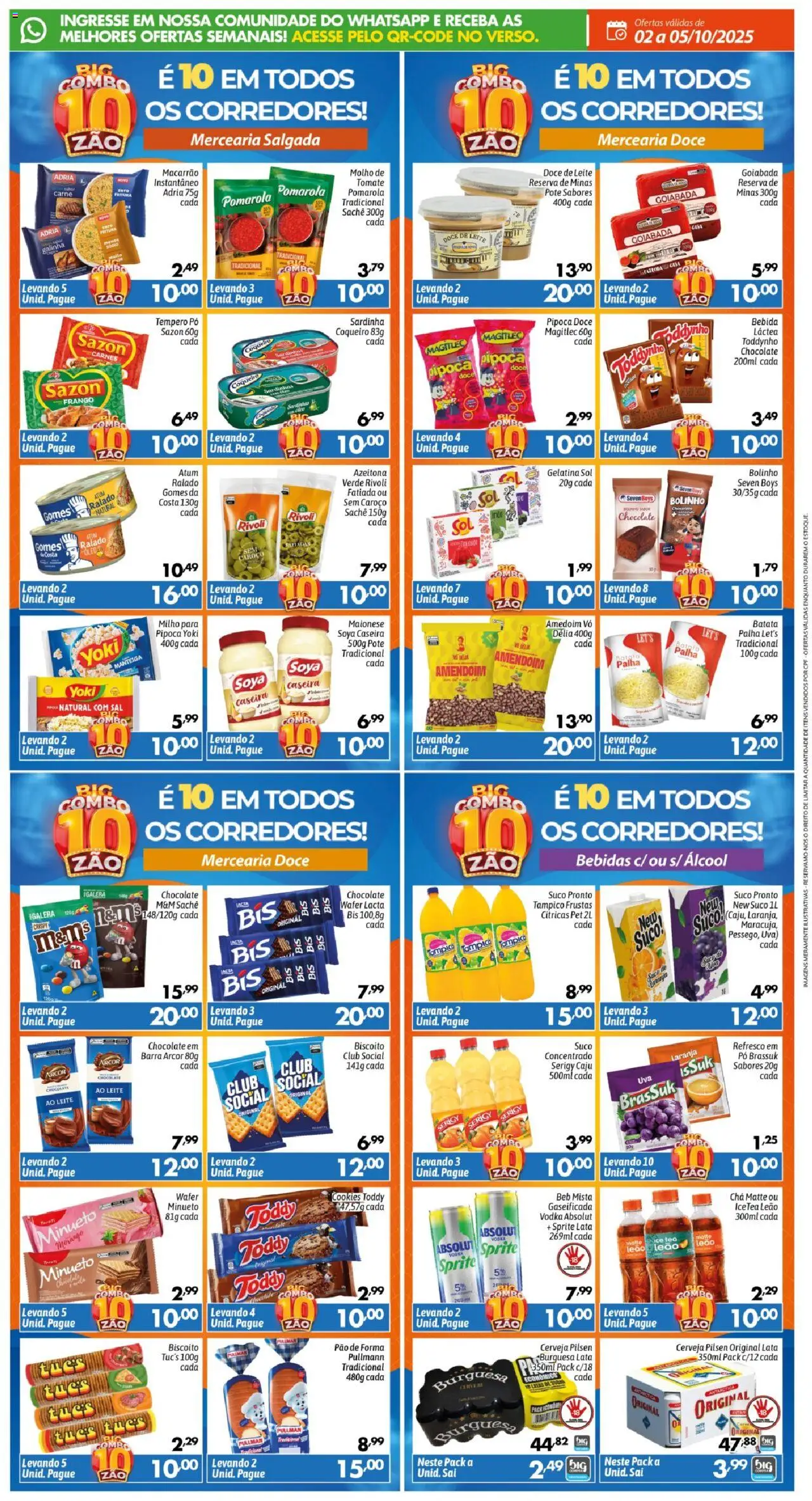 Big Compra Folheto - válido de 02.10.2025 | Página: 2 | Produtos: Refresco, Pão, Macarrão, Goiabada