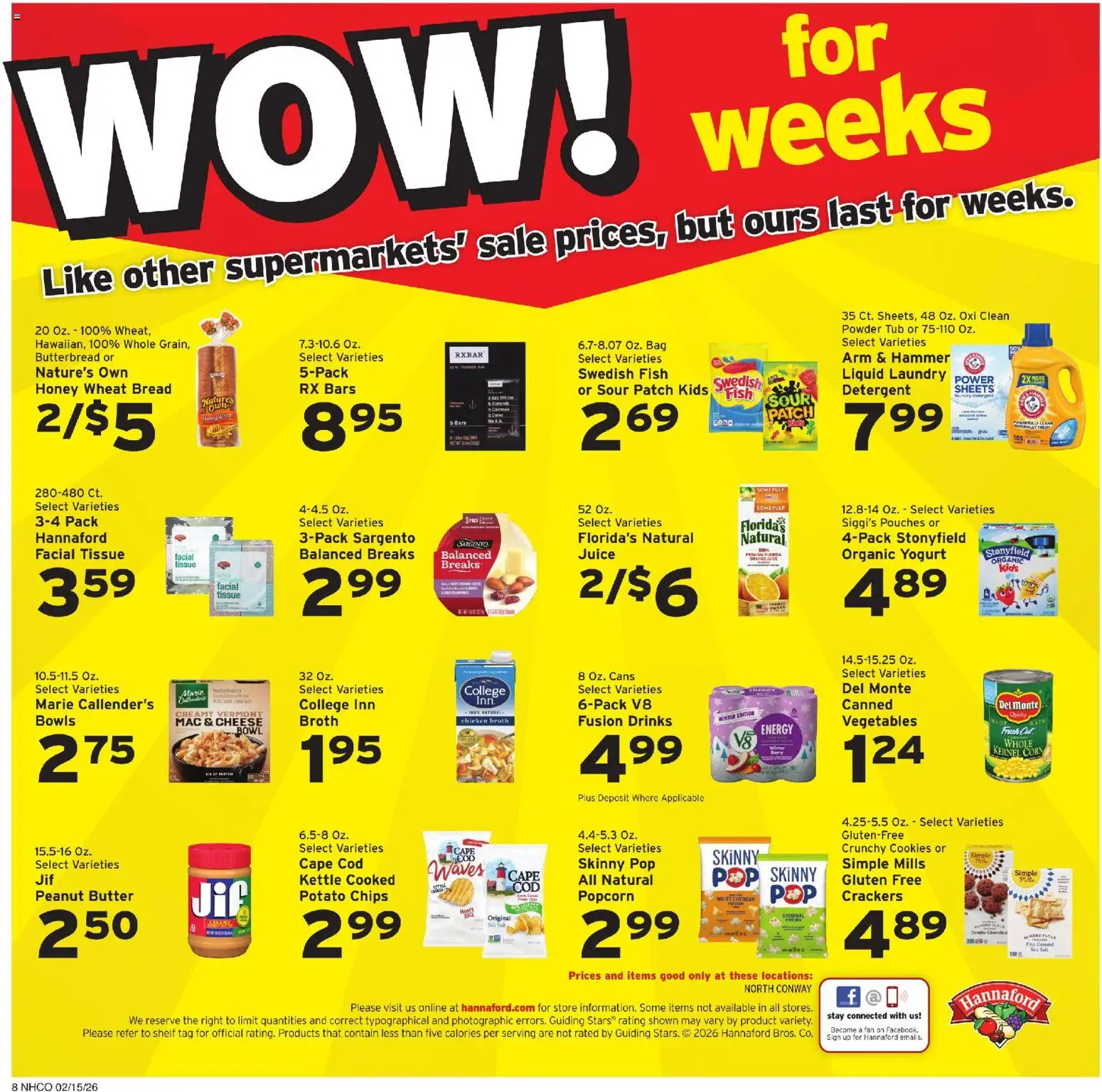 Hannaford Weekly Ad - valid from 15.02.2026 | Page: 10 | Products: Shelf, Cookies, Salt, Fan