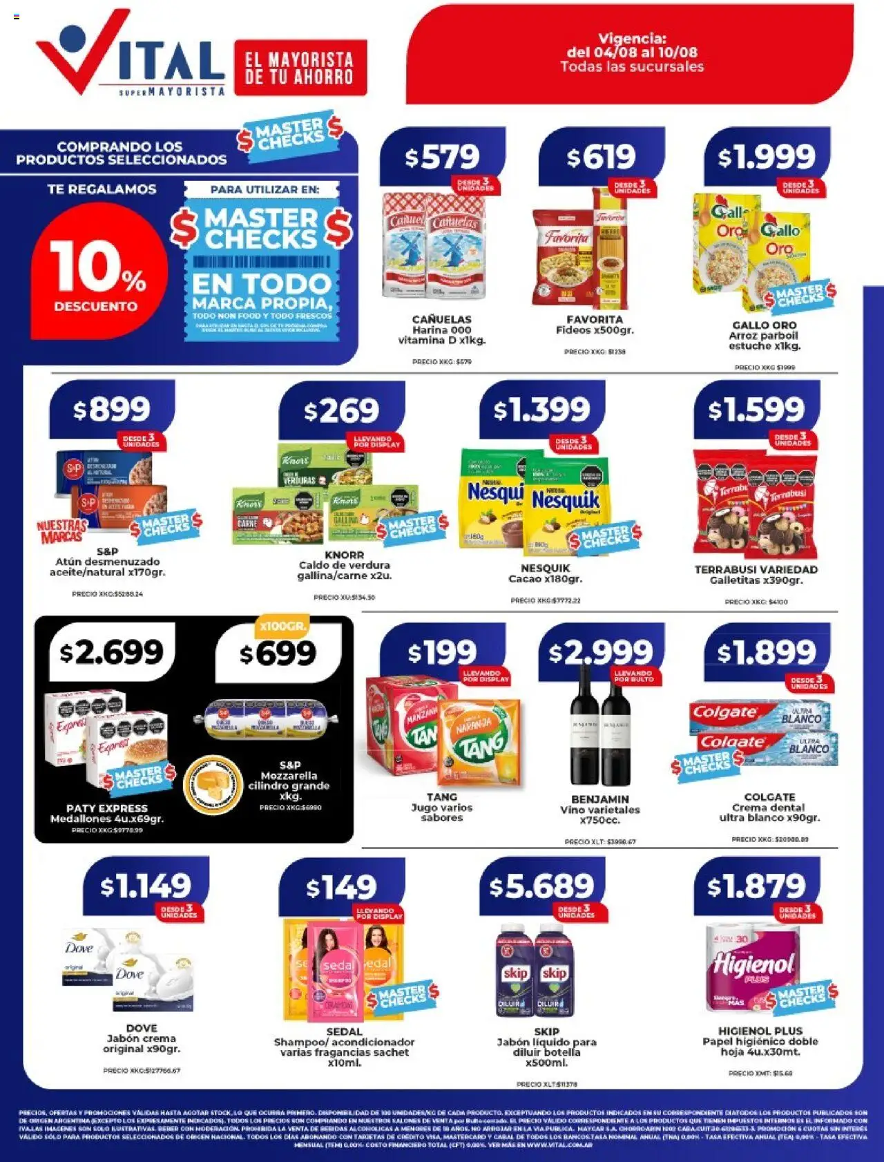 Vital - Ofertas │ válido desde el 04.08.2025 | Página: 1 | Productos: Atún, Estuche, Jugo, Té