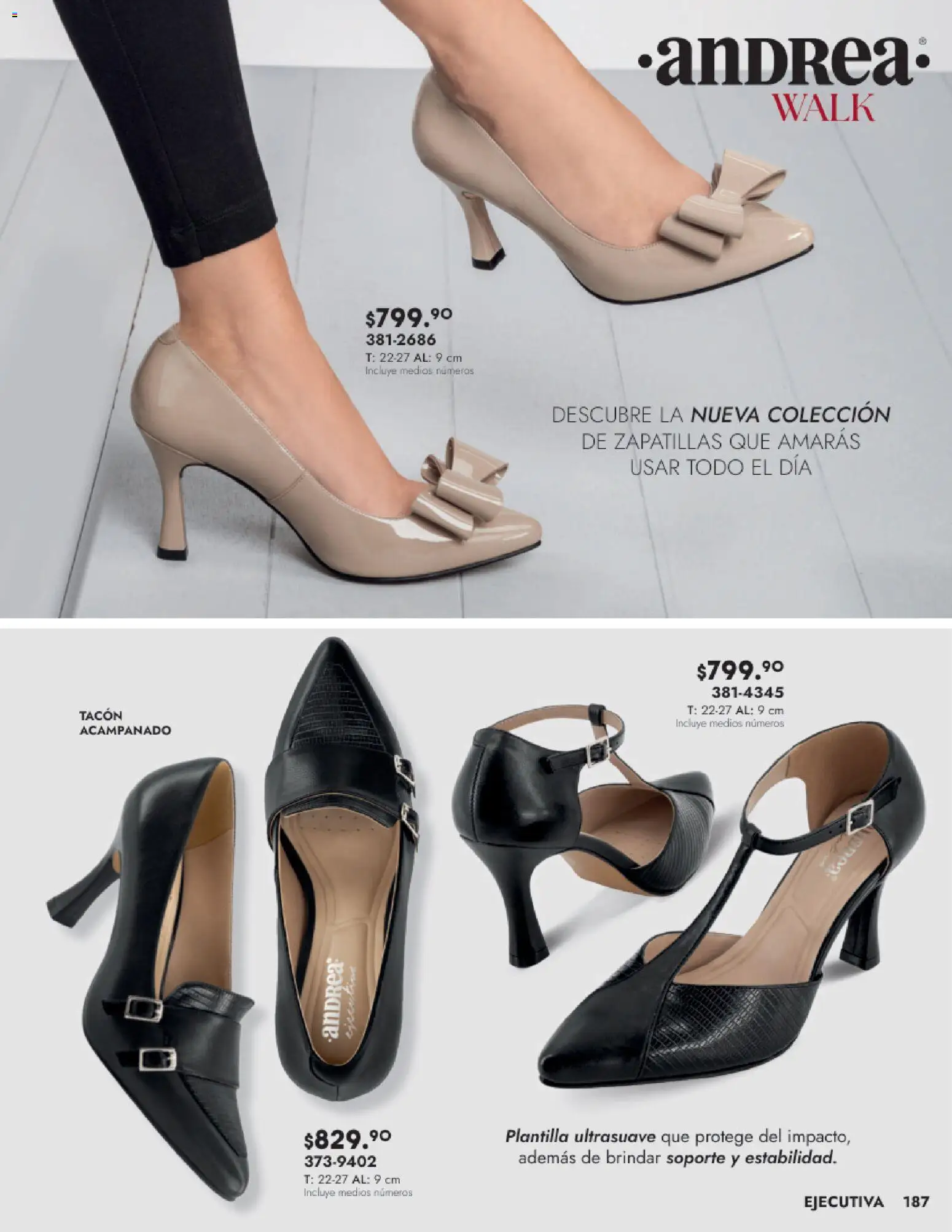 Nuevas ofertas de Andrea válidas en toda la República Mexicana desde el 24.08.2025. ¡Encuentra las mejores ofertas en Andrea - Catálogo Calzado Dama! | Página: 187 | Productos: Zapatillas