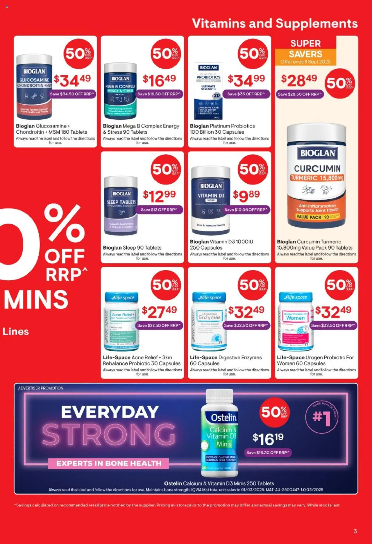 Discount Drug Stores catalogue - valid from 13.08.2025 | Page: 3 | Products: Acne, Tablets, Vitamin
