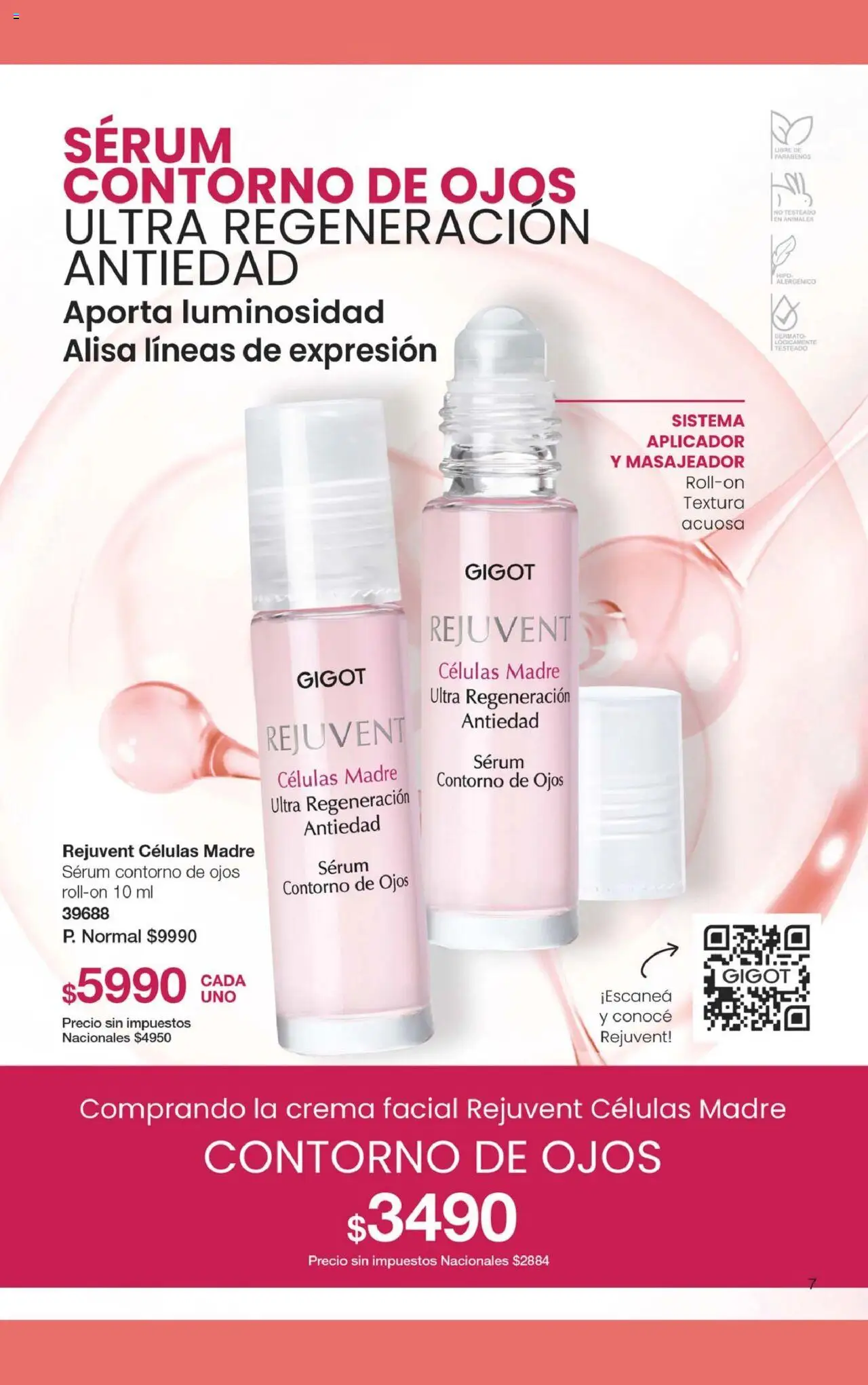 Gigot catálogo │ válido desde el 12.08.2025 | Página: 13 | Productos: Contorno de ojos, Serum, Contorno, Crema