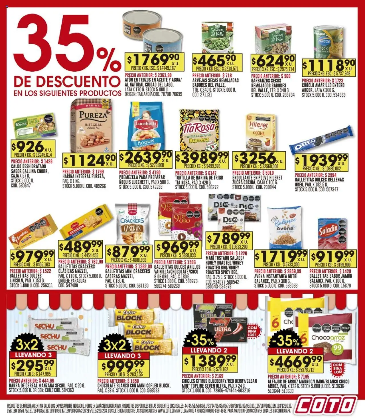Coto ofertas │ válido desde el 15.09.2025 | Página: 13 | Productos: Aceite, Mani, Agua, Chocolate