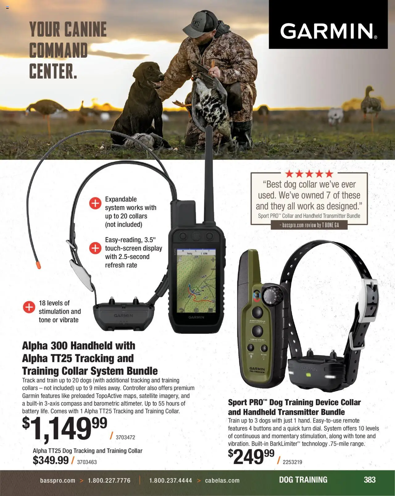 Cabela's Hunting Master 25 - valid from 11.08.2025 | Page: 383 | Products: Battery, Dog collar, Satellite