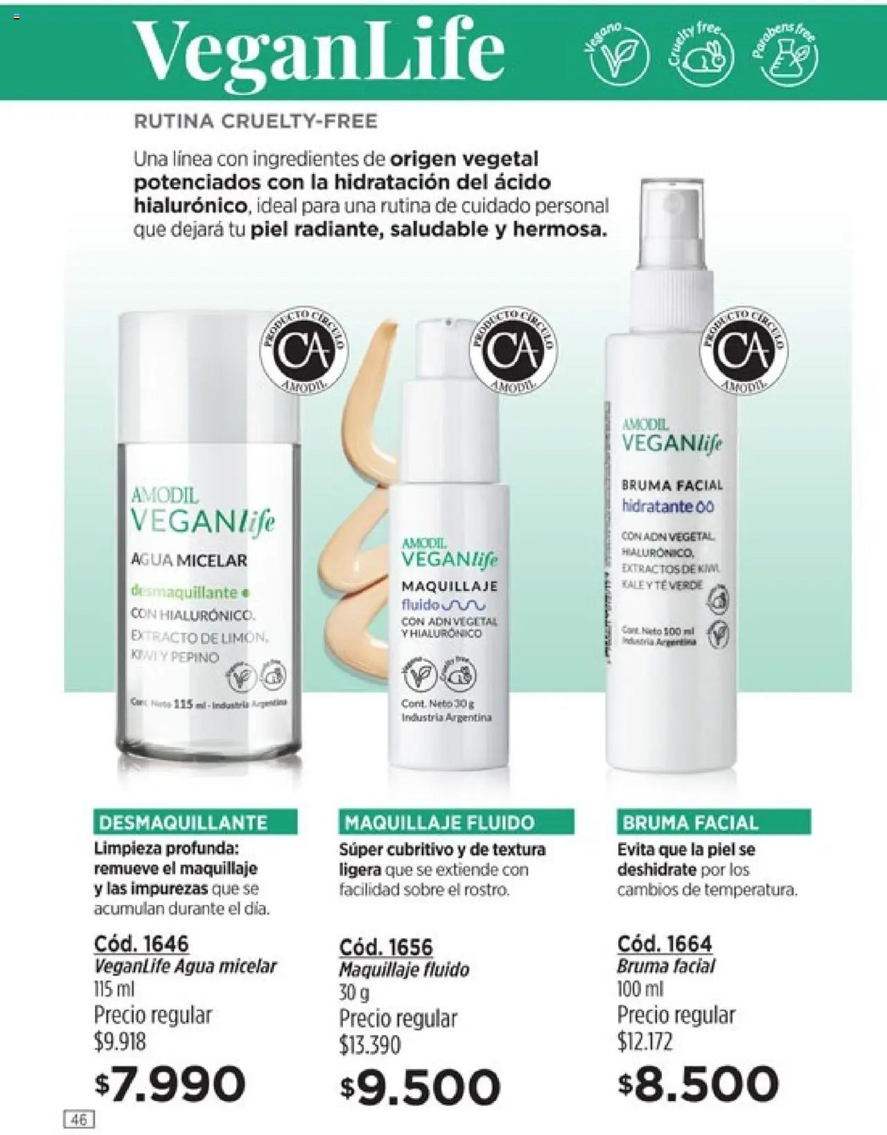 Catálogo Amodil Campaña 17/2025 │ válido desde el 14.10.2025 | Página: 46 | Productos: Sobre, Bruma, Agua, Té