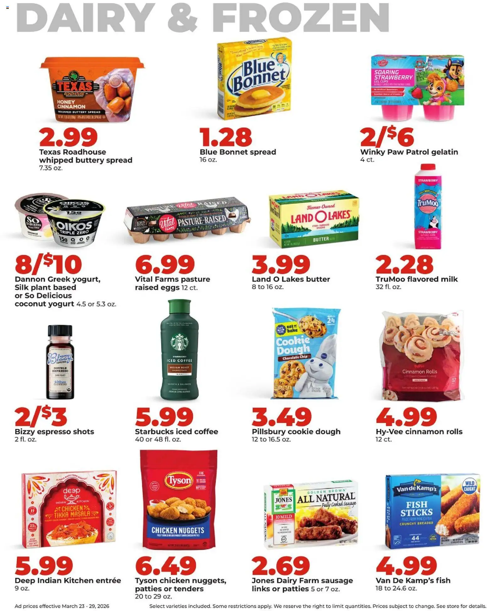 HyVee Weekly Ad - valid from 23.03.2026 | Page: 26 | Products: Chocolate, Fish, Sausage, Chocolate Chip