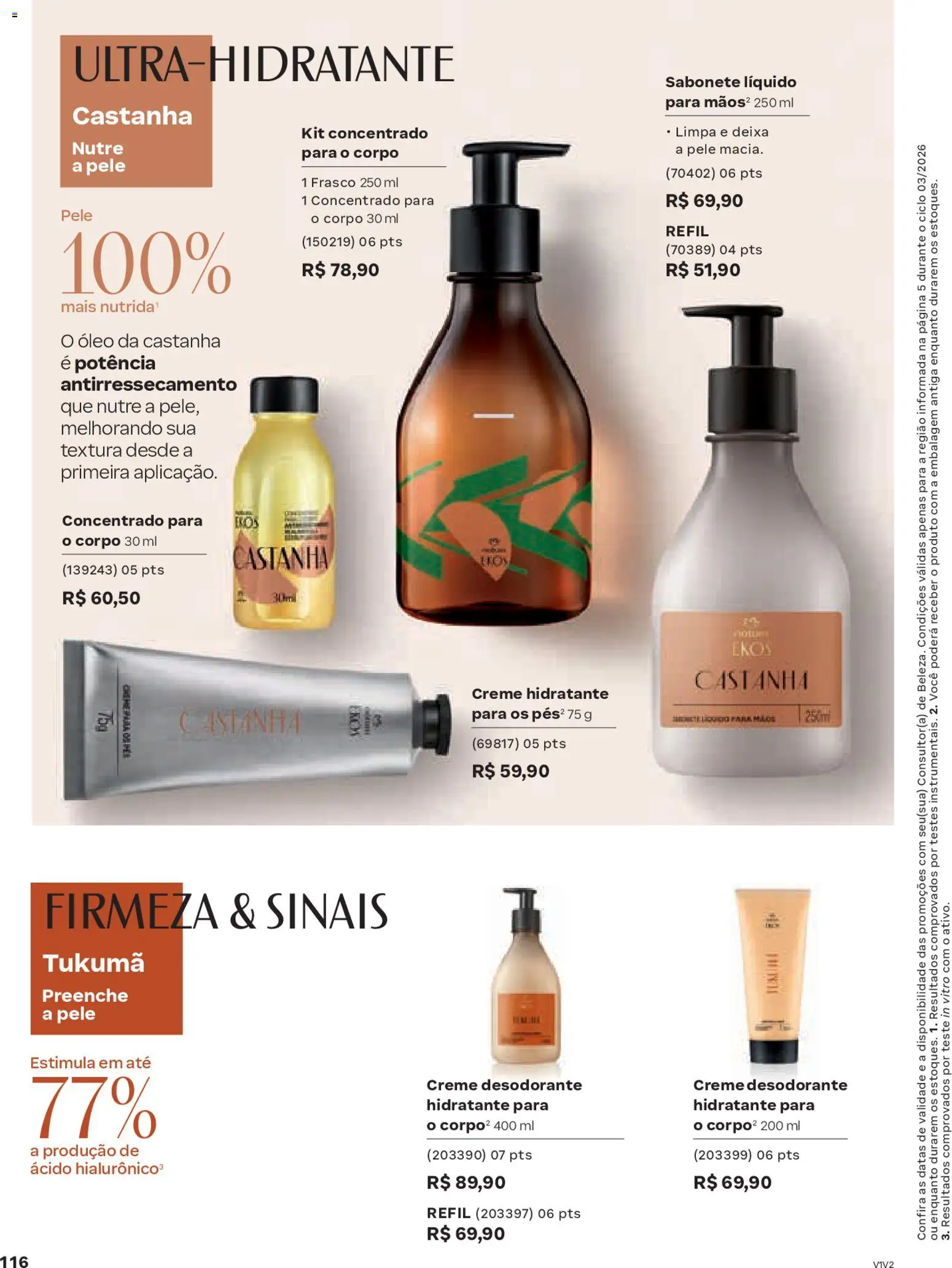 Natura Folheto - válido de 04.02.2026 | Página: 116 | Produtos: Desodorante, Óleo, Sabonete, Sabonete líquido