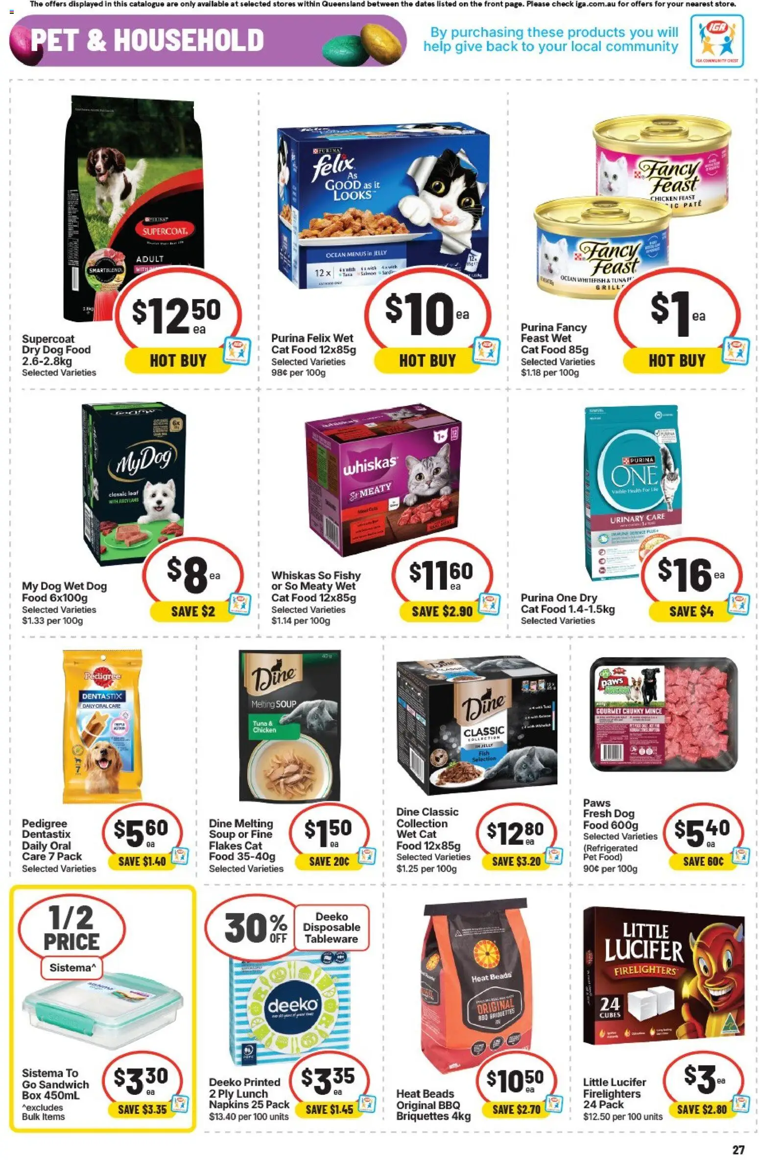 IGA catalogue - valid from 01.04.2026 | Page: 30 | Products: Household, Chicken, Salmon, Tuna