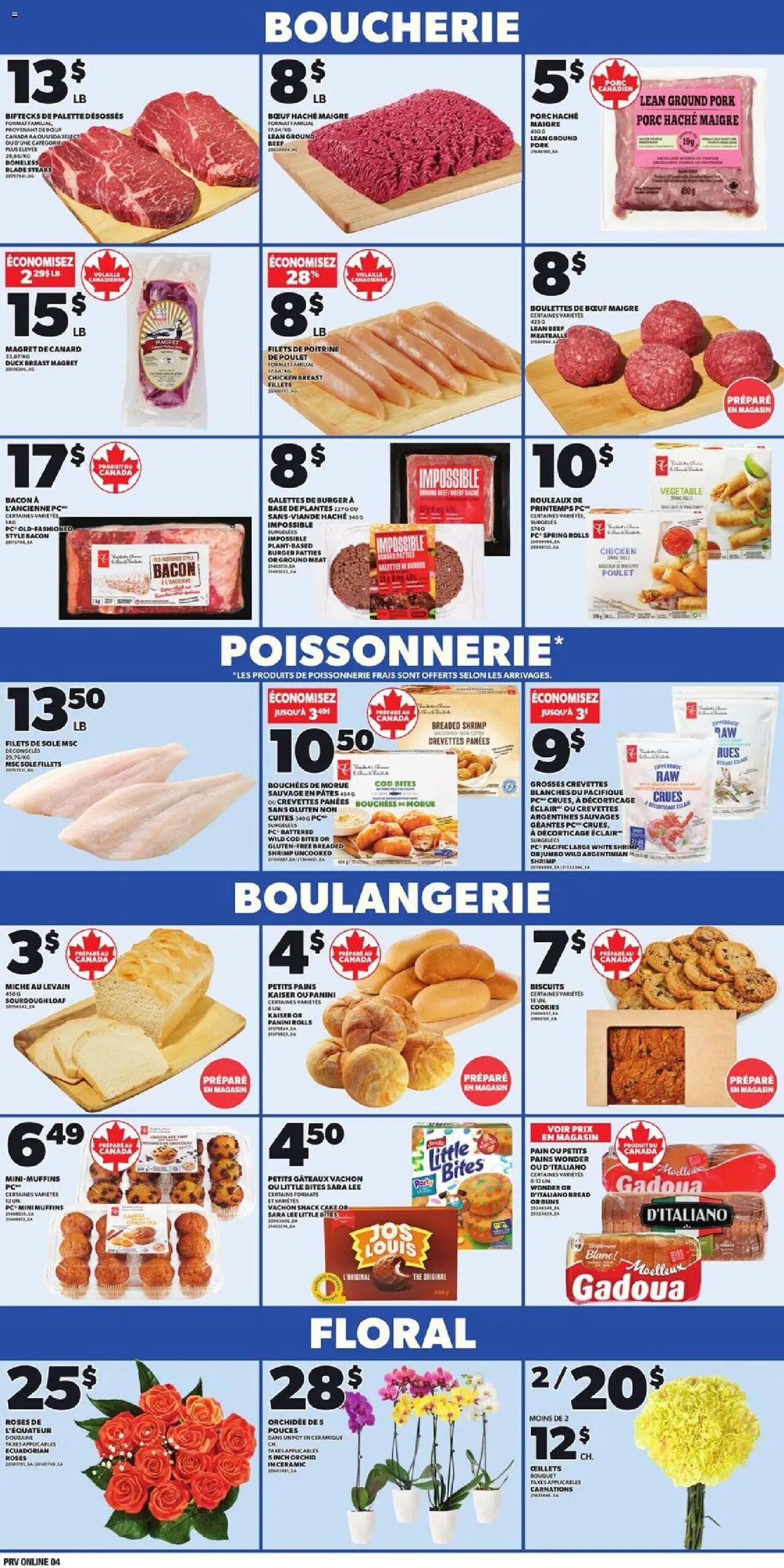 Provigo flyer valid from 16.10.2025 | Page: 4 | Products: PC, Bread, Chicken, Pork