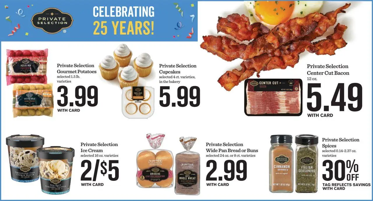 Mariano's Weekly Ad - valid from 15.10.2025 | Page: 5 | Products: Bread, Ice cream, Potatoes, Salt