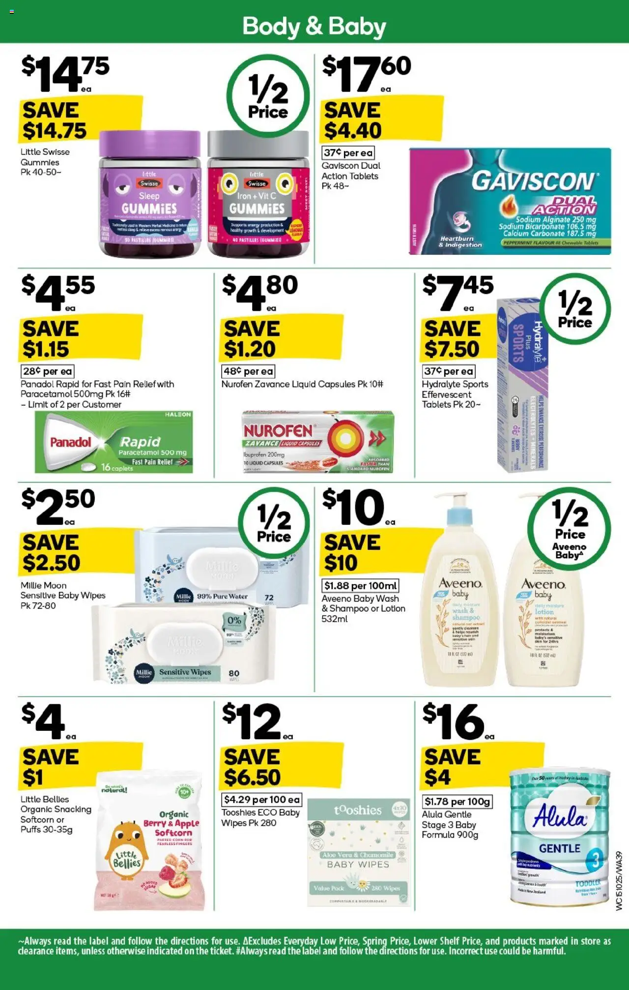 Woolworths catalogue - valid from 15.10.2025 | Page: 39 | Products: Water, Herbal, Iron, Pain relief