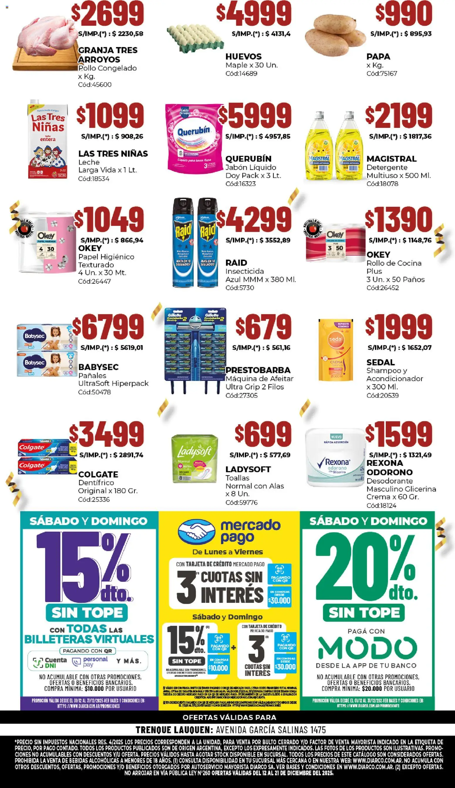 Diarco - Ofertas De Reapertura │ válido desde el 15.12.2025 | Página: 2 | Productos: Insecticida, Banco, Toallas, Maquina de afeitar