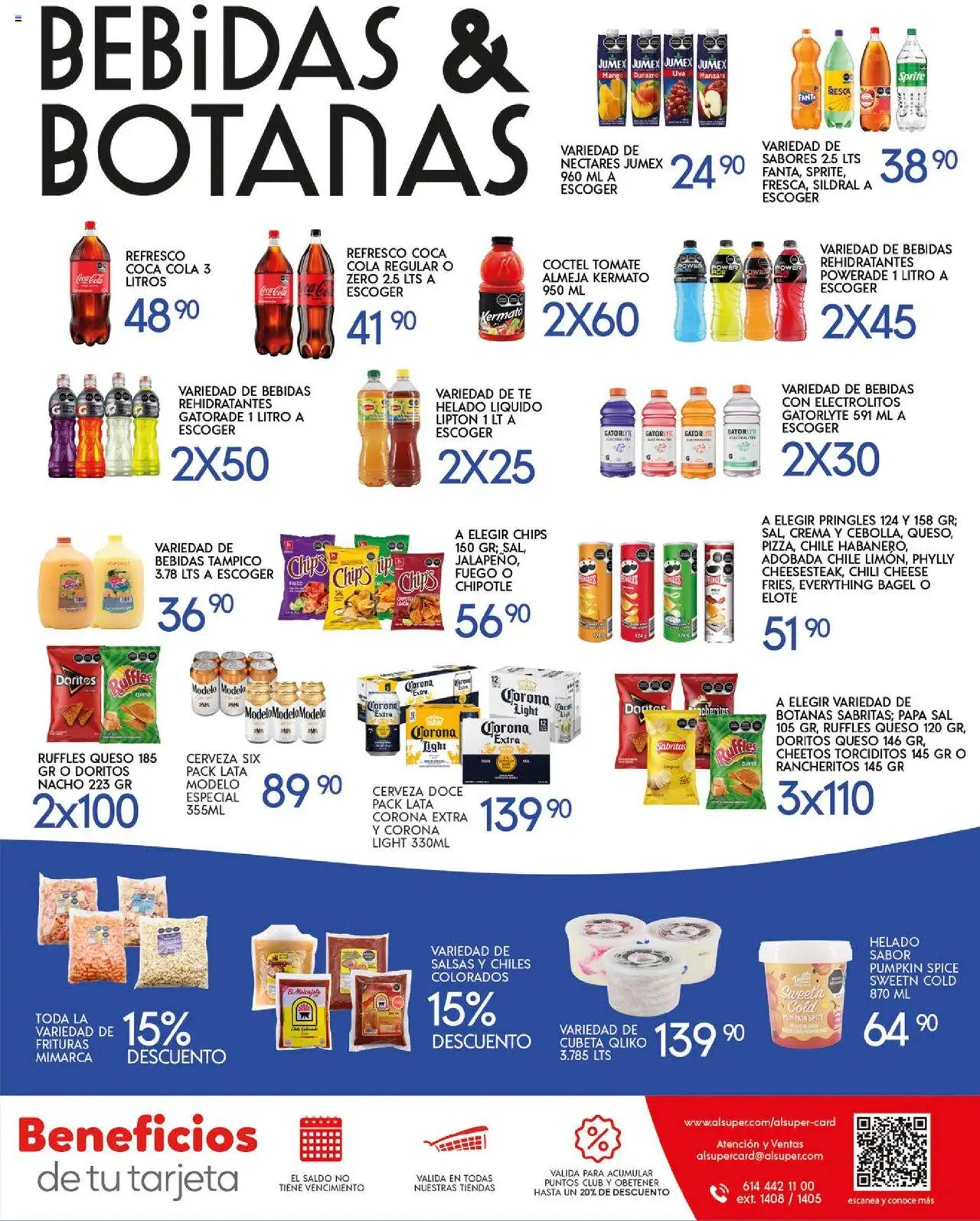Nuevas ofertas de Alsuper válidas en toda la República Mexicana desde el 07.10.2025. ¡Encuentra las mejores ofertas en Alsuper - Folleto Zacatecas! | Página: 7 | Productos: Durazno, Refresco, Crema, Queso
