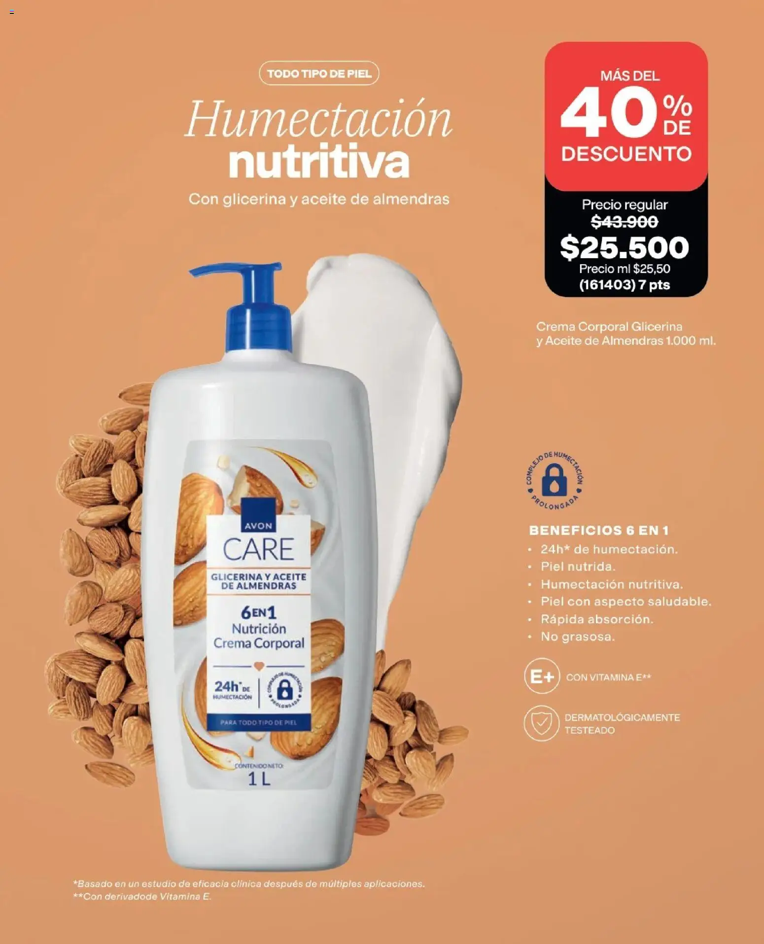 Avon revista - valida desde el 25.03.2026 | Página: 145 | Productos: Almendras, Crema, Aceite
