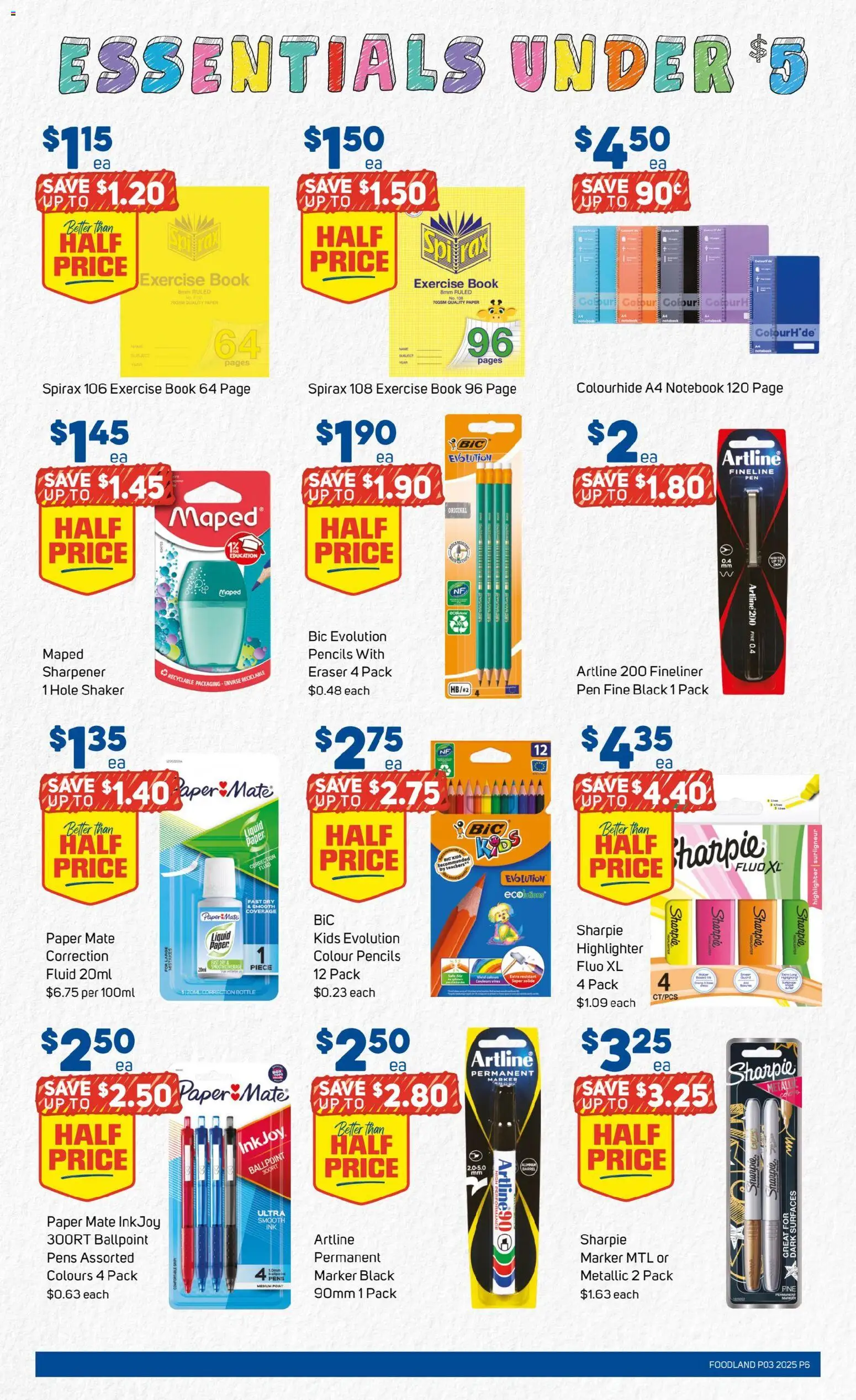 Foodland catalogue - valid from 14.01.2026 | Page: 6 | Products: Highlighter, Notebook