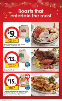 Preview of Coles  Catalogue  - valid from 17.12.2025 | Page: 12 | Products: Chicken, Pork, Lamb, Oven