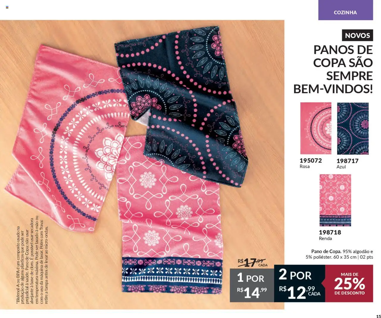 Avon Folheto - válido de 13.06.2025 | Página: 15 | Produtos: Alvejante, Base, Algodão, Potes