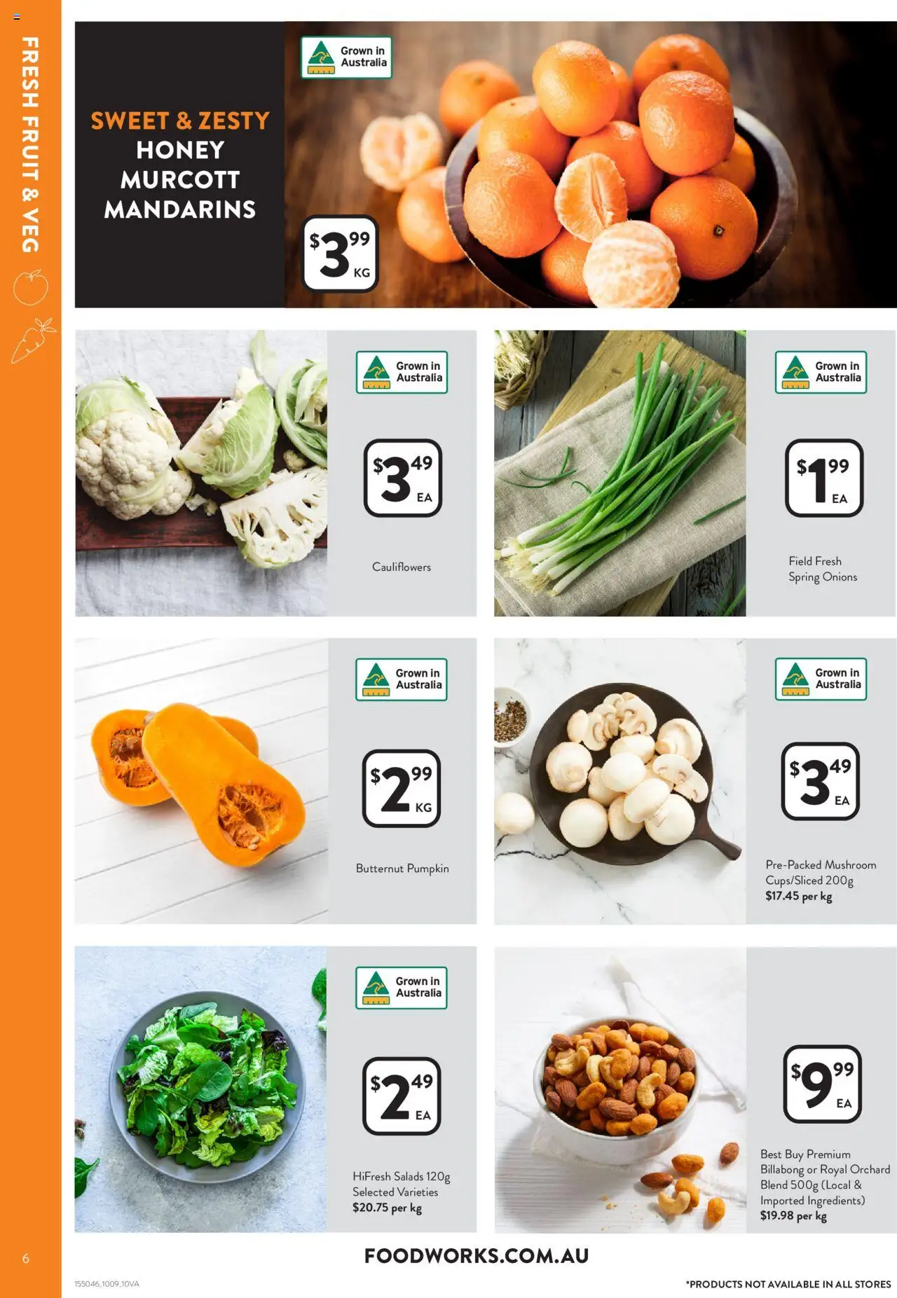 Foodworks catalogue - valid from 10.09.2025 | Page: 6 | Products: Honey, Mandarins, Onions, Pumpkin