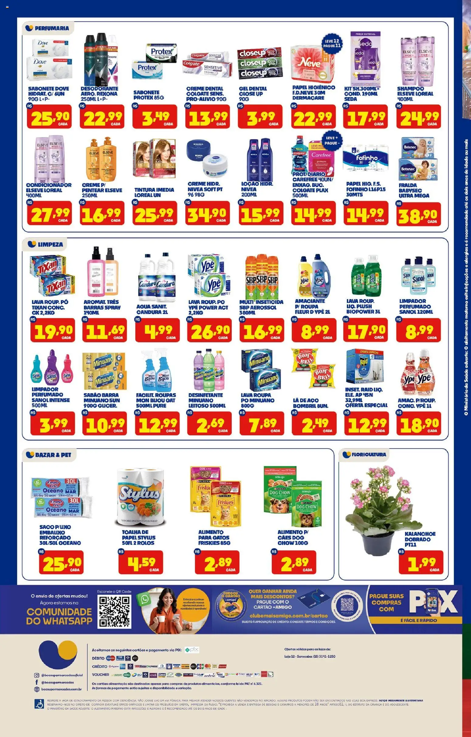 Boa Supermercados Folheto - válido de 05.12.2025 | Página: 4 | Produtos: Carne, Creme, Rexona, Dove