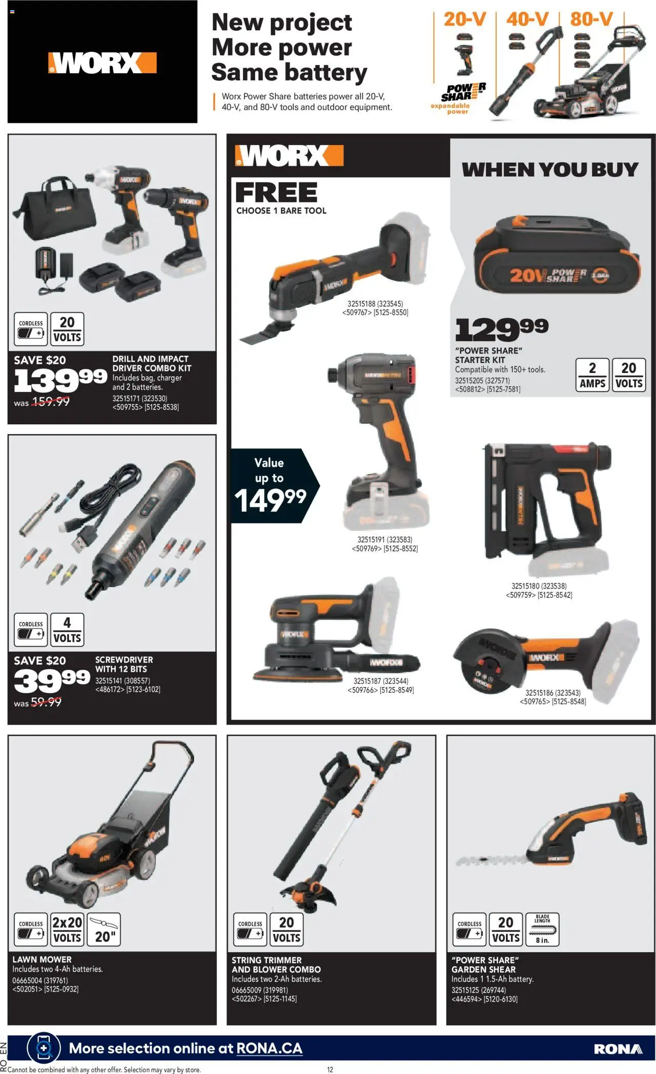 Rona flyer valid from 08.05.2025 | Page: 13 | Products: Mower, Battery