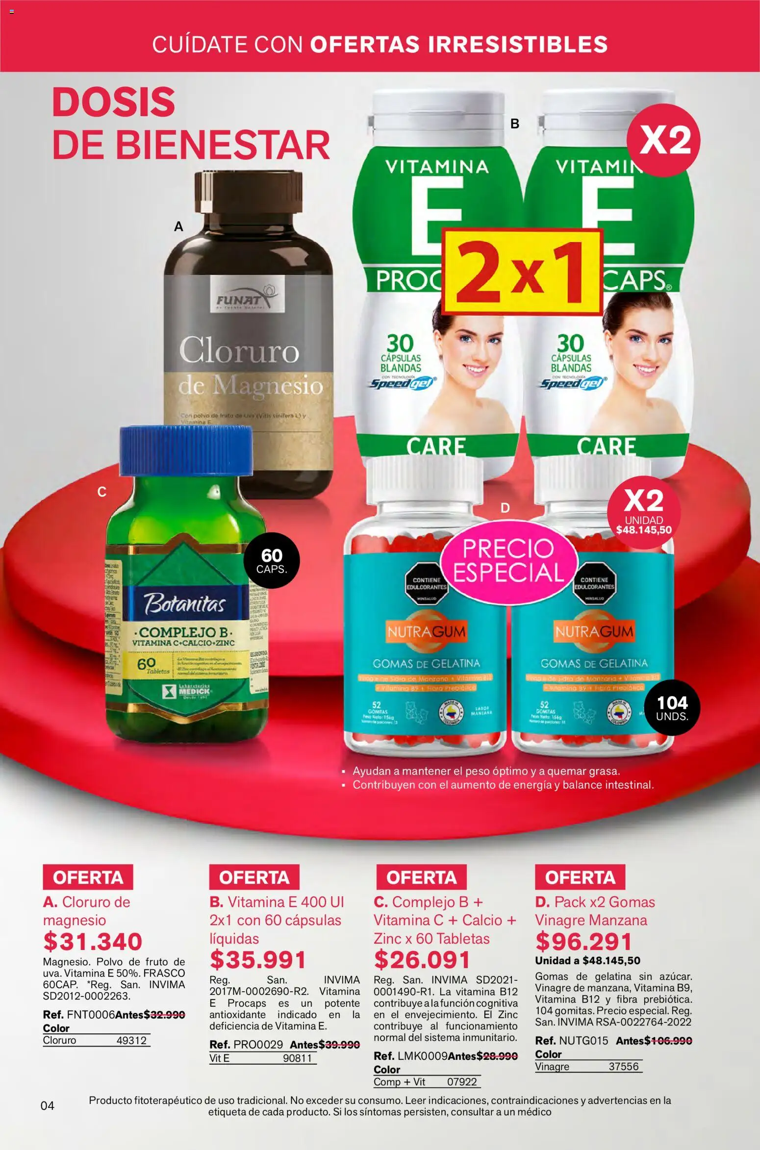 Leonisa revista - valida desde el 02.01.2026 | Página: 4 | Productos: Frasco, Gomas, Peso, Manzana