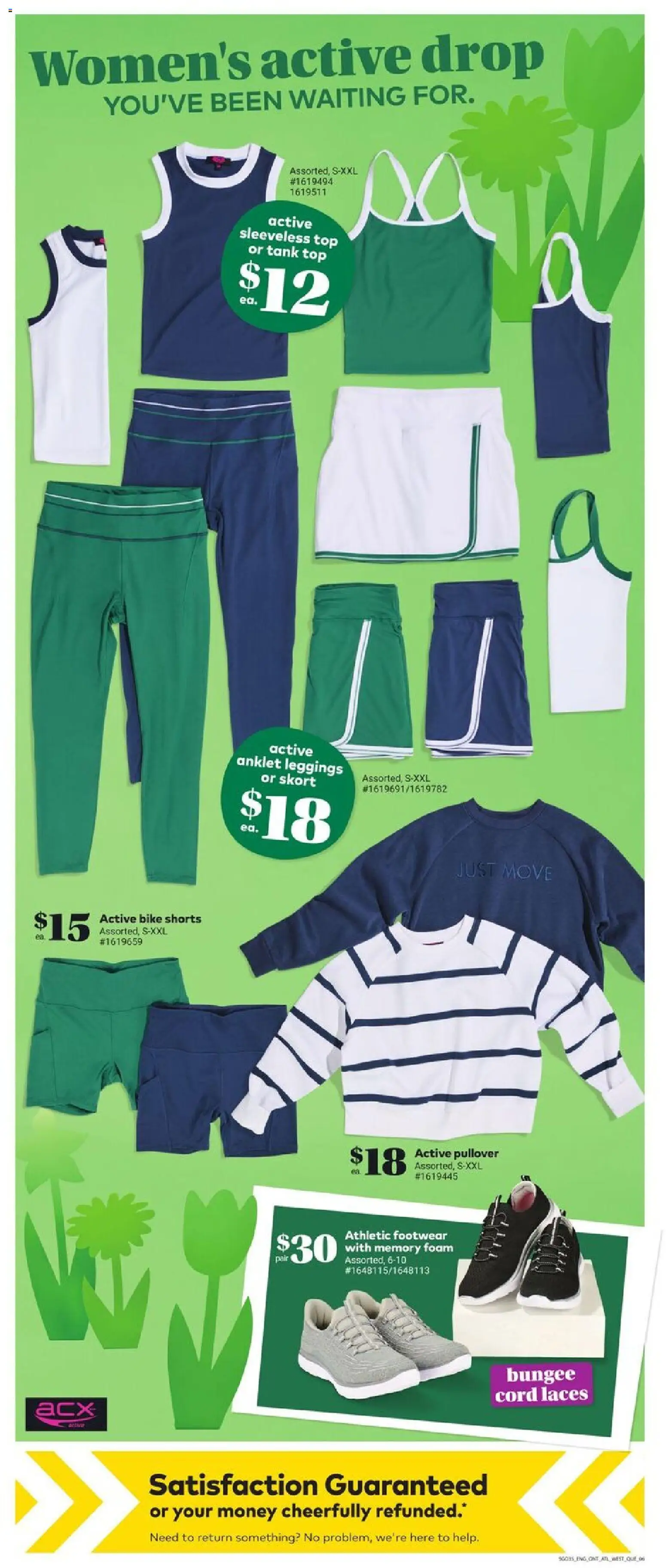 Giant Tiger flyer valid from 01.04.2026 | Page: 8 | Products: Sneakers, Shoes, Tank top, Leggings