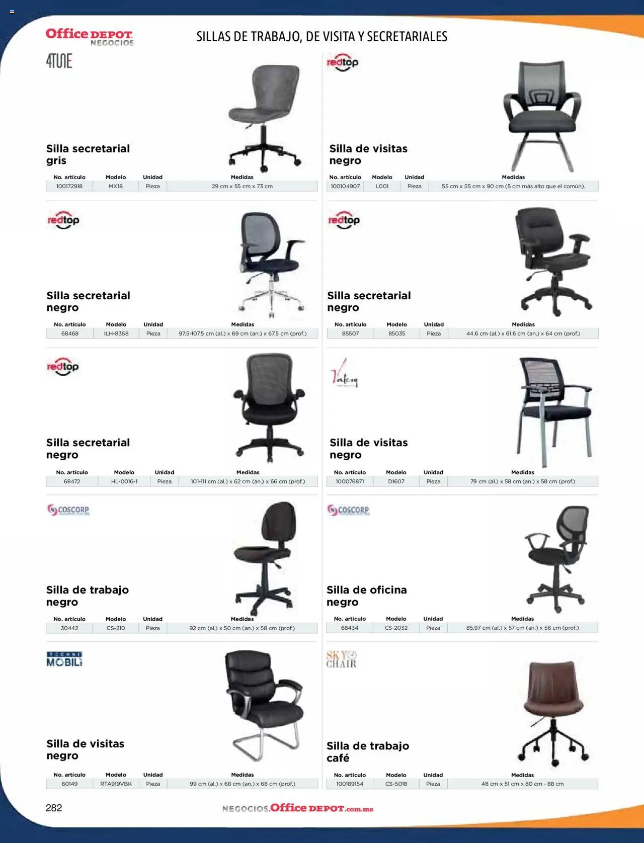 Nuevas ofertas de Office Depot válidas en toda la República Mexicana desde el 09.01.2025. ¡Encuentra las mejores ofertas en Office Depot catálogo 2025! | Página: 284 | Productos: Silla, Café