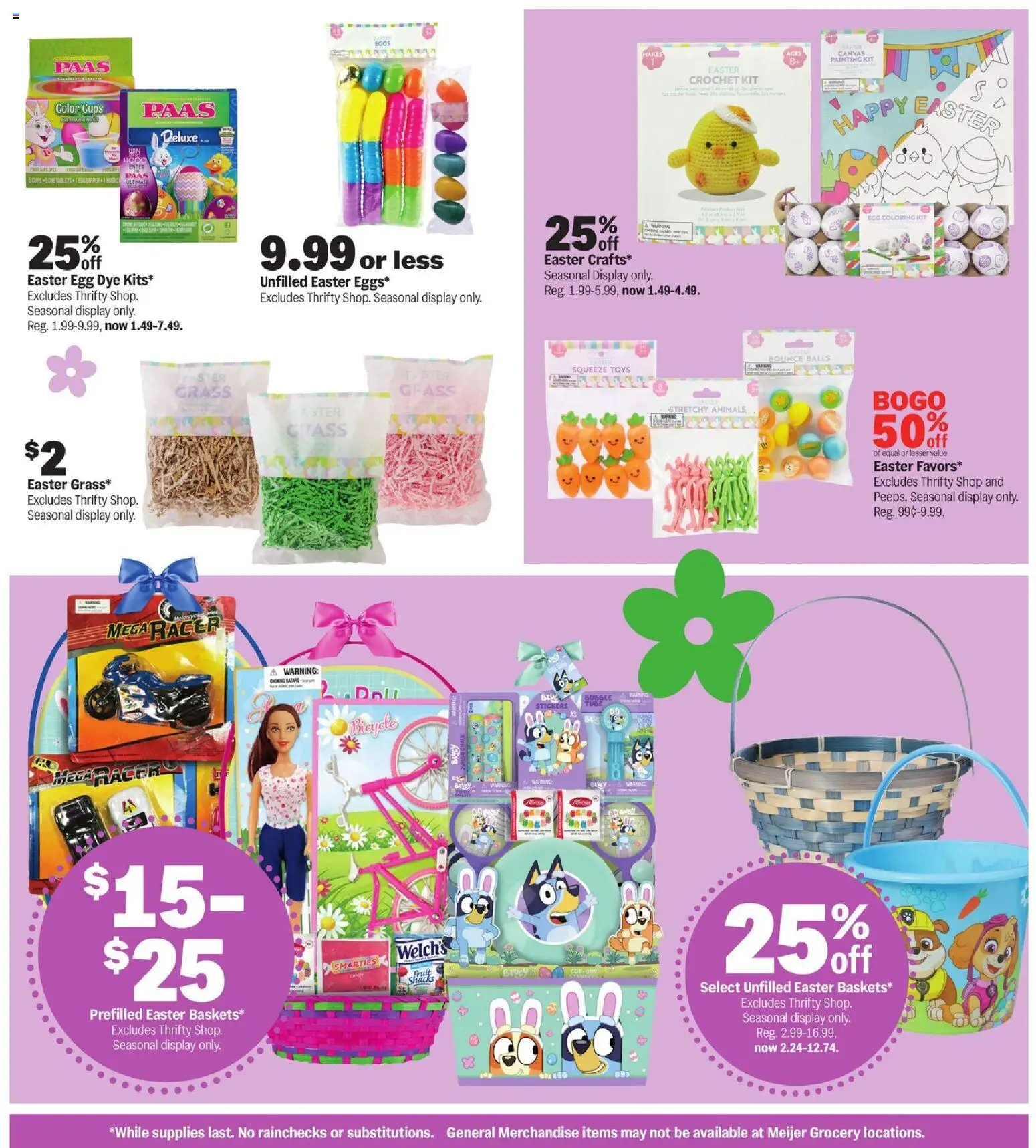 Meijer Deals - valid from 25.03.2026 | Page: 3 | Products: Canvas, Stickers, Crochet, Eggs