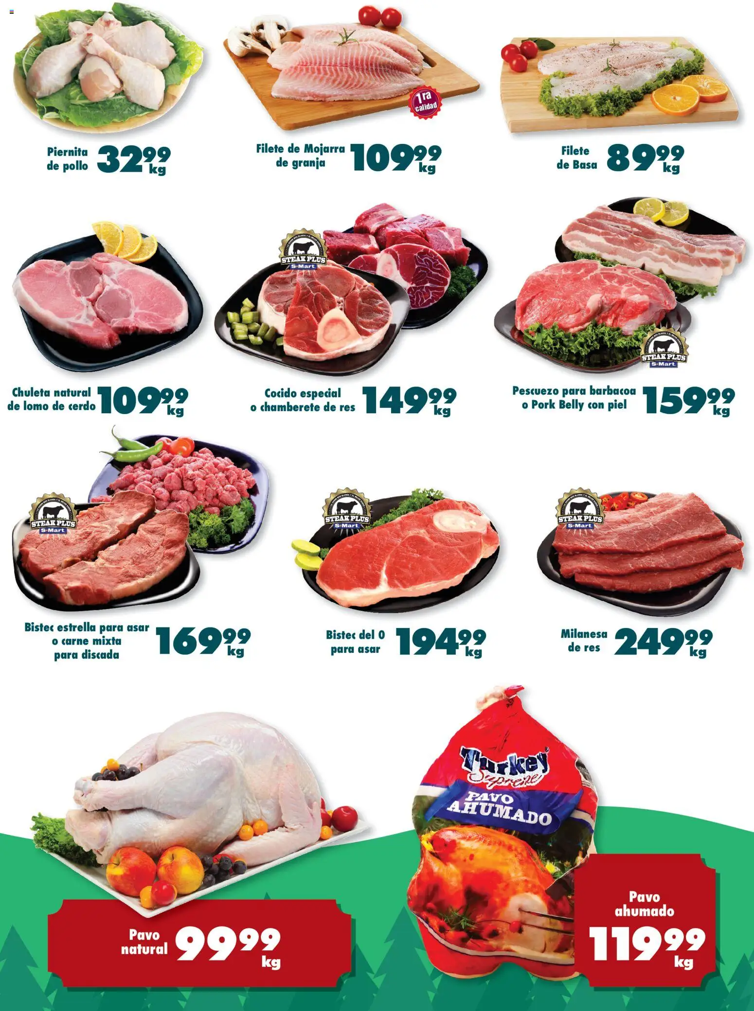 Nuevas ofertas de S-Mart válidas en toda la República Mexicana desde el 25.11.2025. ¡Encuentra las mejores ofertas en S-Mart folleto Reynosa! | Página: 4 | Productos: Pollo, Milanesa, Cerdo, Res