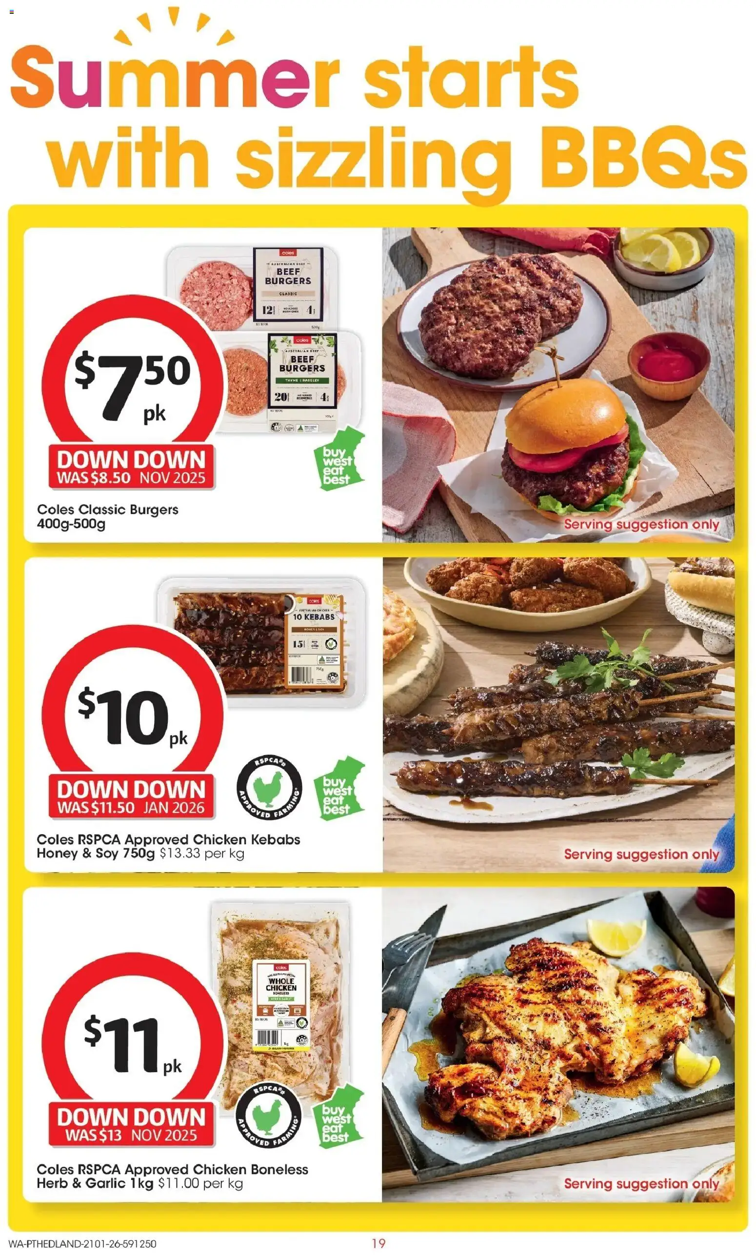 Coles catalogue - valid from 21.01.2026 | Page: 19 | Products: Herb, Chicken, Beef, Garlic
