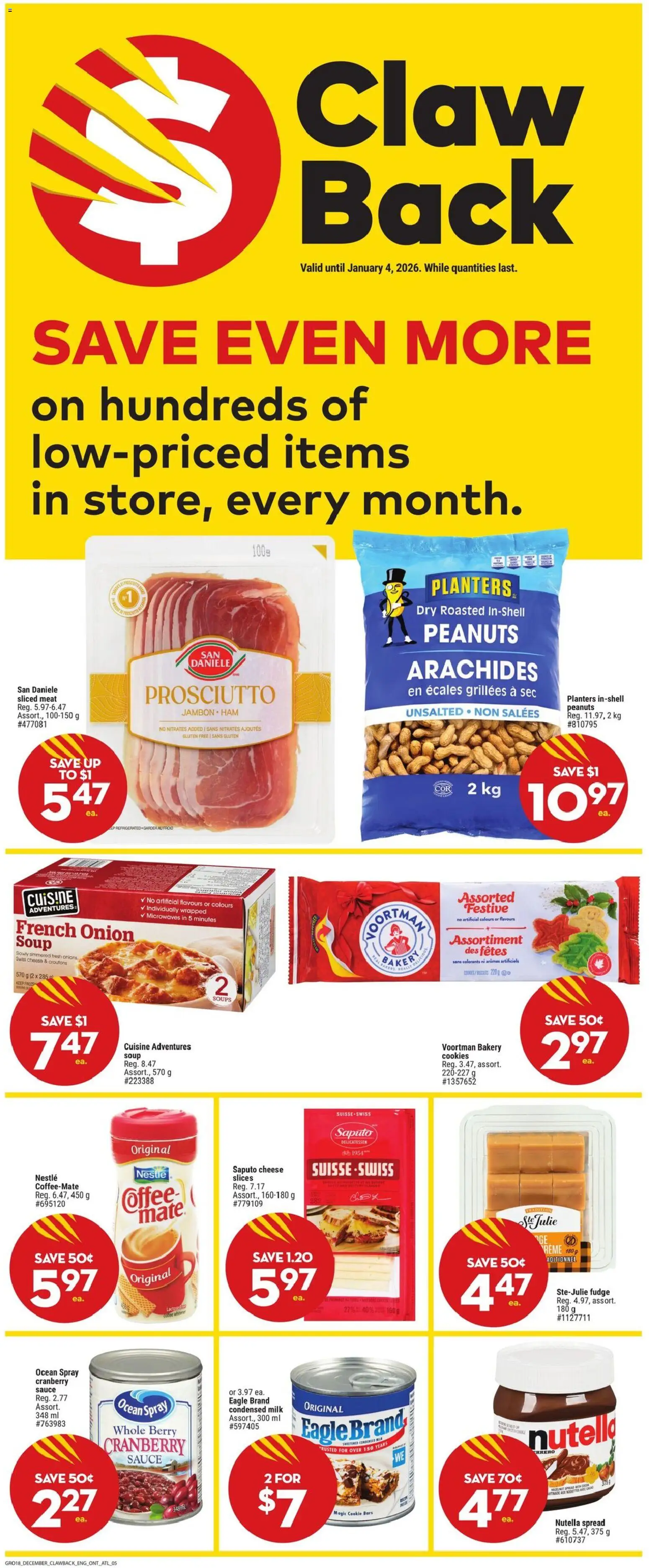 Giant Tiger flyer valid from 03.12.2025 | Page: 7 | Products: Cookies, Bakery, Milk, Cheese