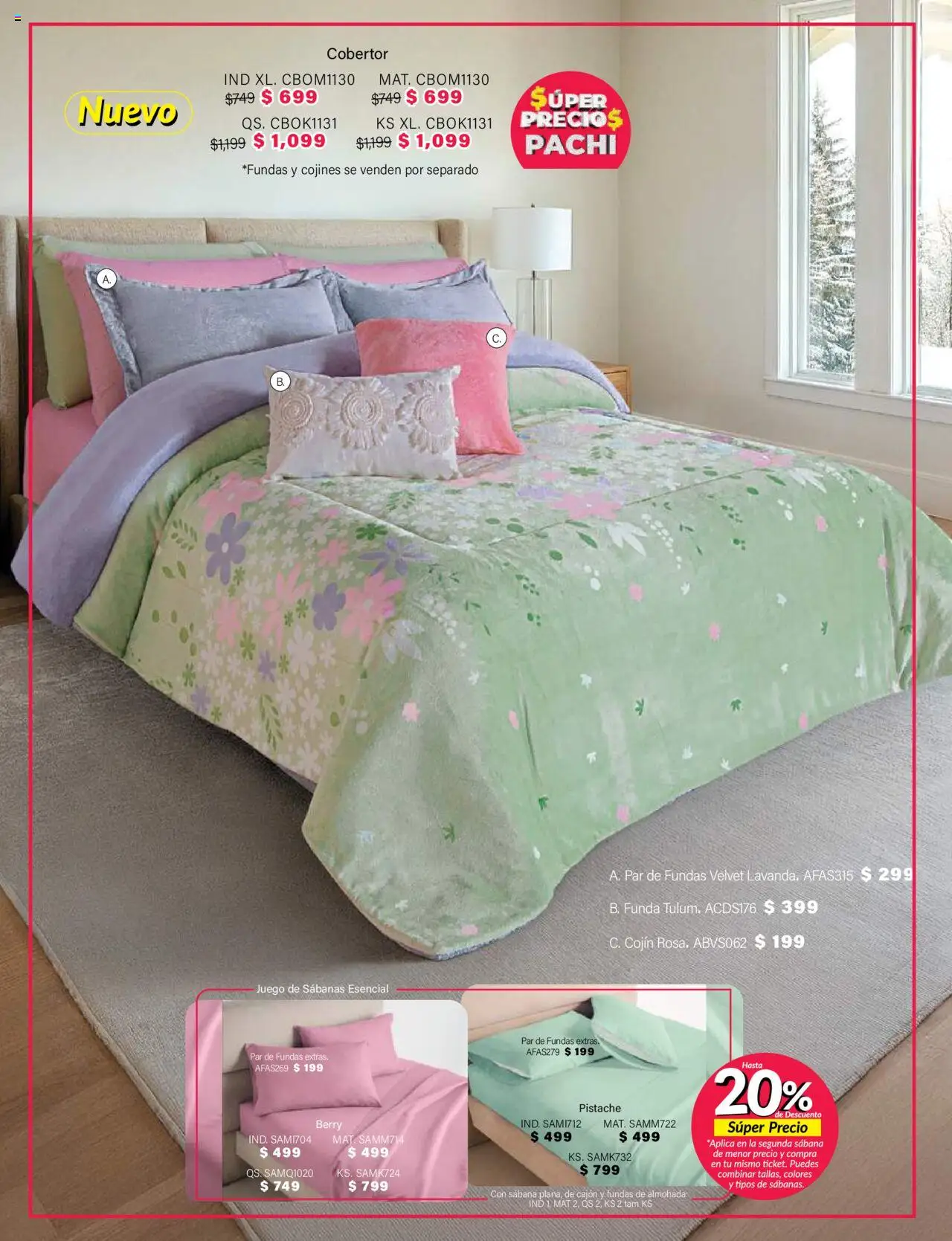 Nuevas ofertas de Colchas Concord válidas en toda la República Mexicana desde el 01.08.2025. ¡Encuentra las mejores ofertas en Colchas Concord - Catálogo! | Página: 587 | Productos: Juego, Funda, Almohada, Sabanas