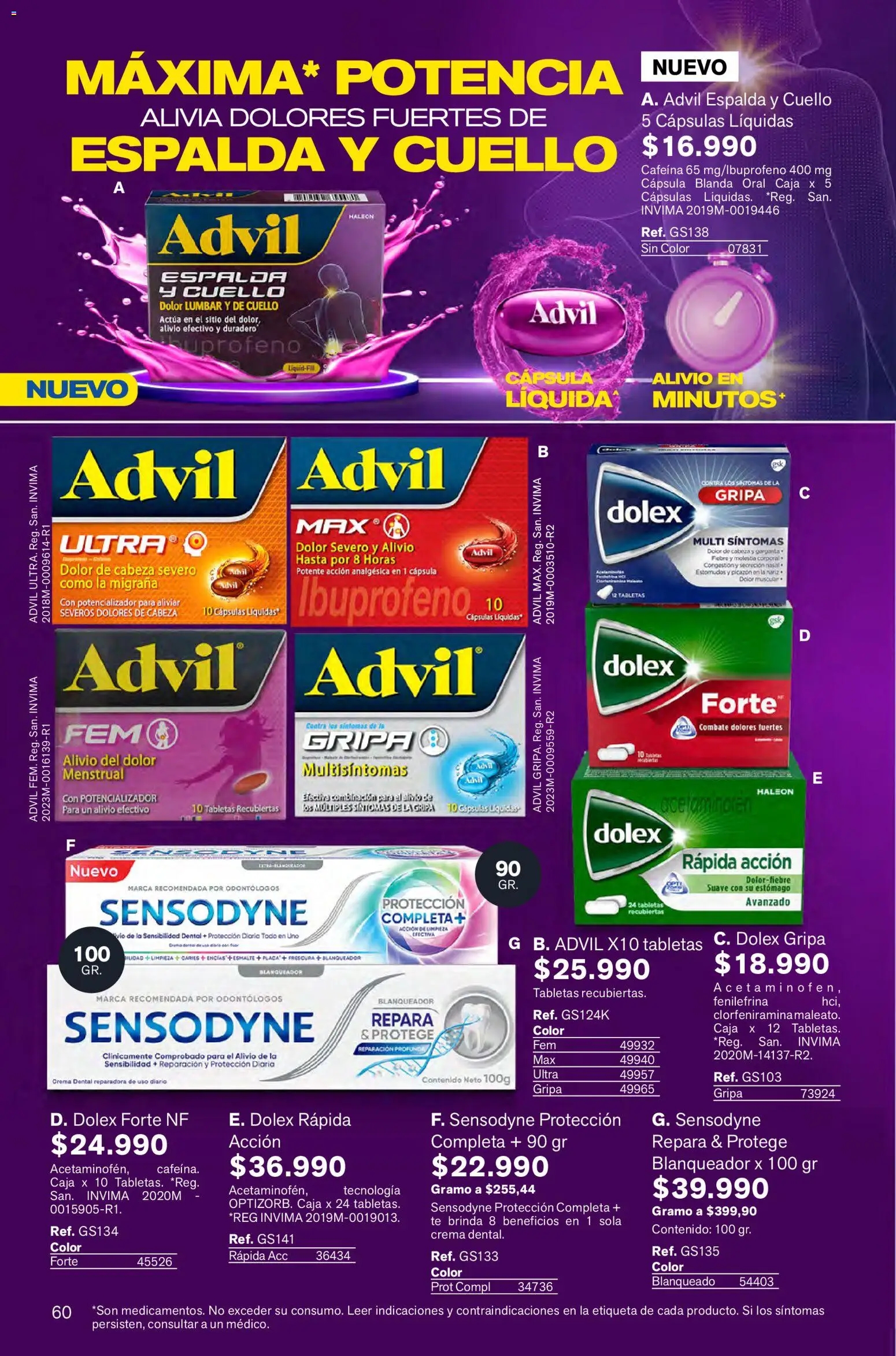 Leonisa revista - valida desde el 05.02.2026 | Página: 60 | Productos: Blanqueador, Combinación, Crema dental, Cuello