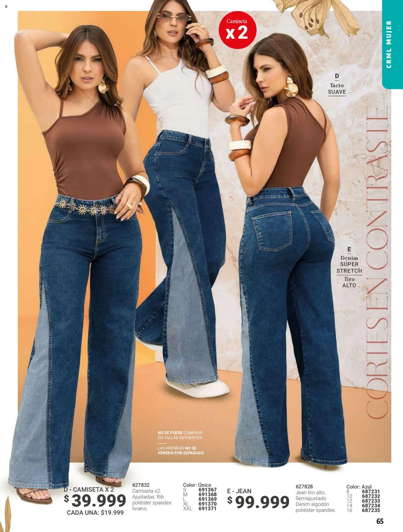 Carmel revista - valida desde el 01.04.2026 | Página: 65 | Productos: Algodón, Jean, Camiseta