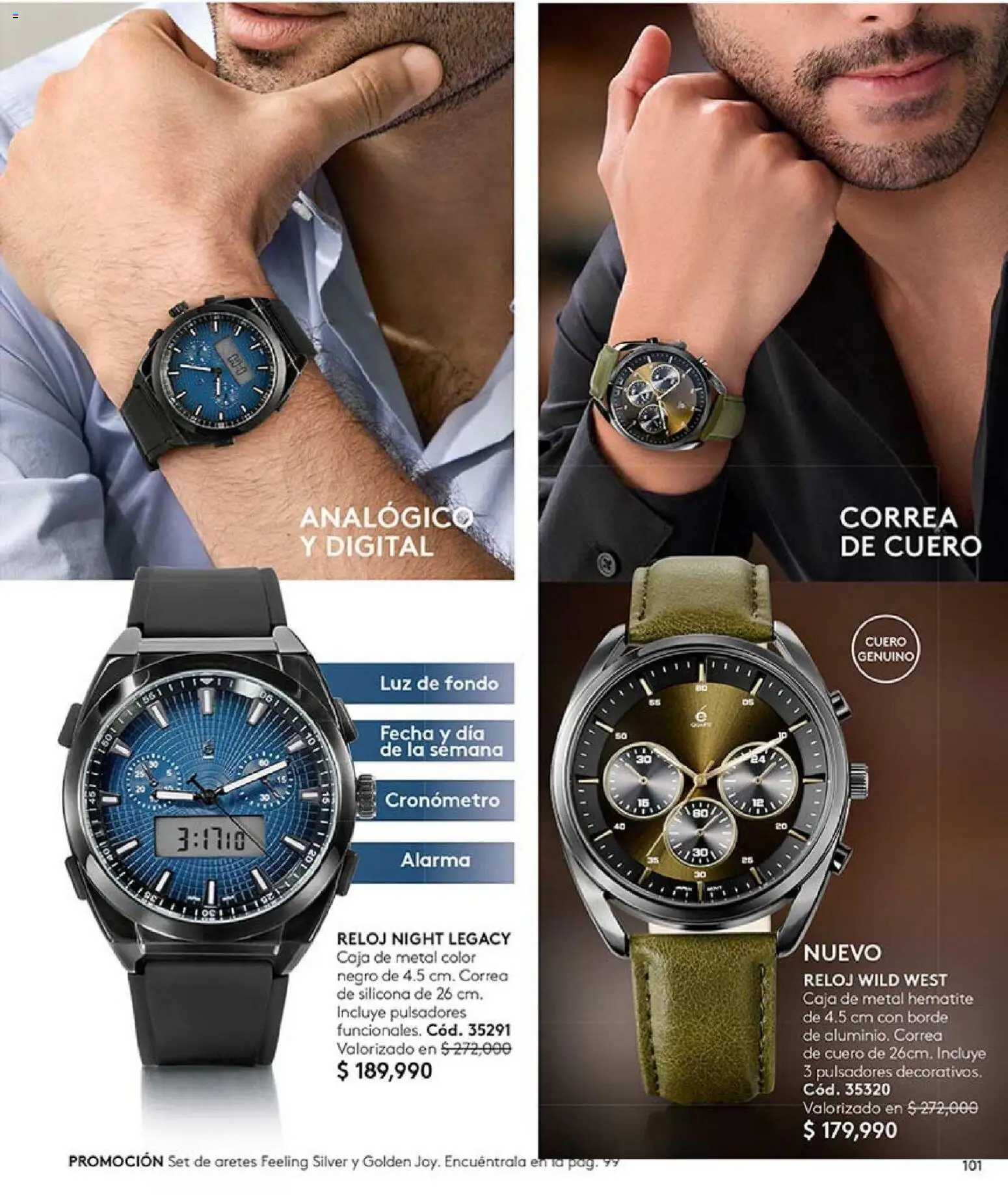 Ésika revista - valida desde el 20.02.2026 | Página: 101 | Productos: Alarma, Reloj, Aretes, Caja