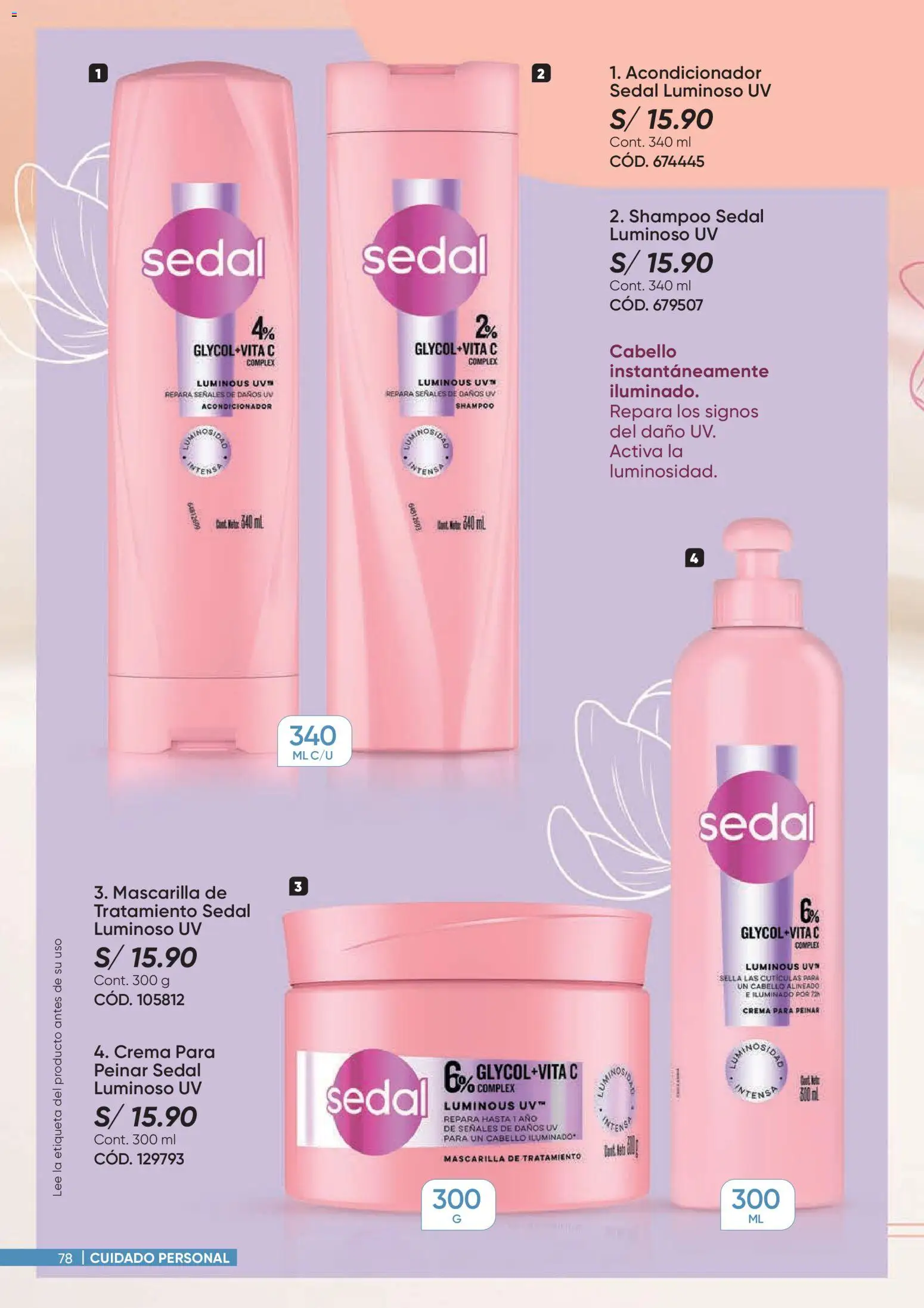 Catálogo Azzorti válido desde 26.01.2026 | Página: 78 | Productos: Shampoo, Acondicionador, Crema