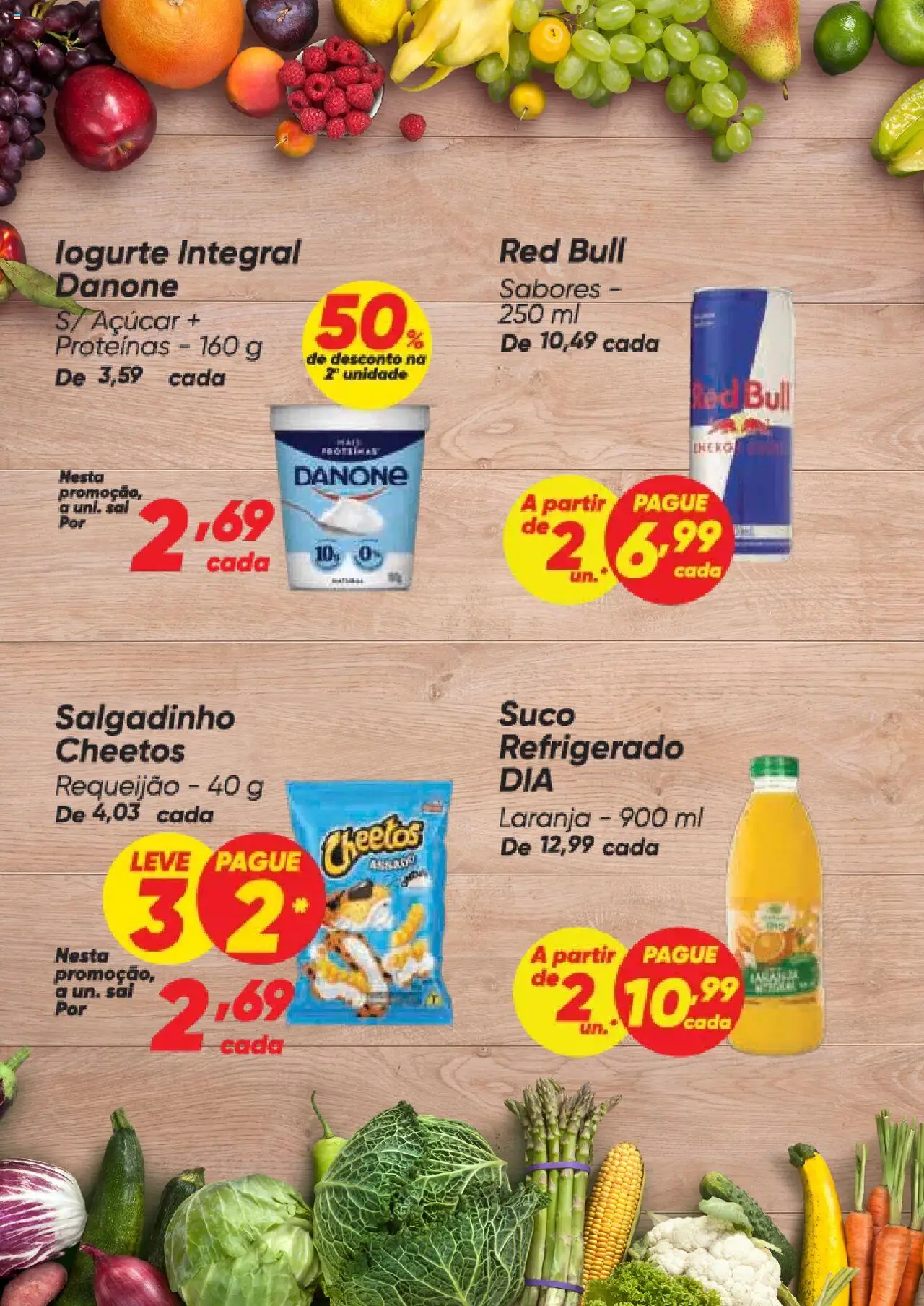 Dia Folheto - válido de 02.10.2025 | Página: 7 | Produtos: Suco, Cheetos, Açúcar, Requeijão