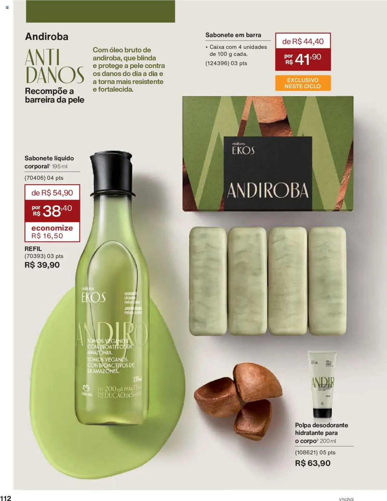 Natura Folheto - válido de 05.06.2025 | Página: 112 | Produtos: Caixa, Óleo, Sabonete, Sabonete líquido