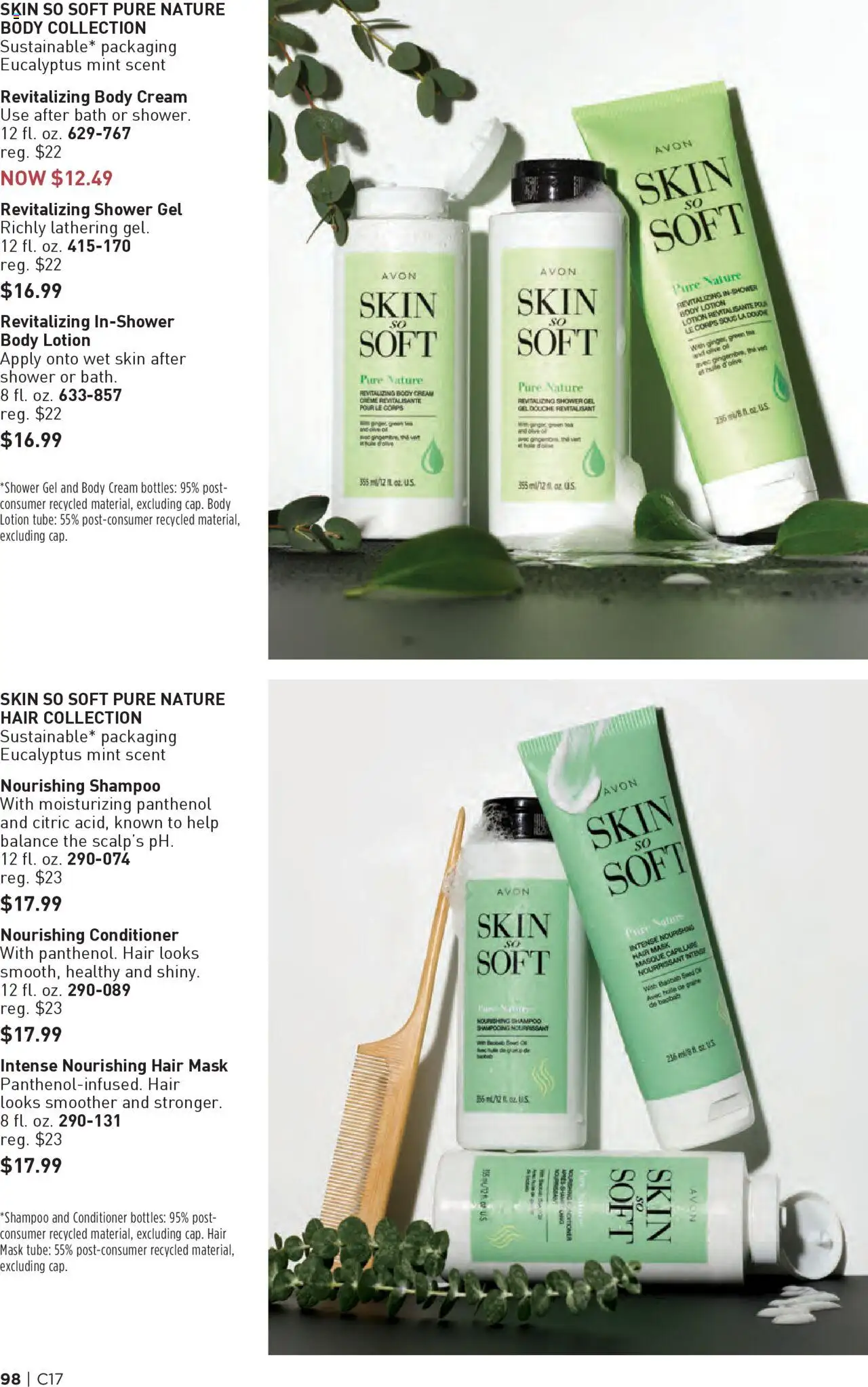 Avon Brochure - valid from 13.08.2025 | Page: 98 | Products: Shower, Conditioner, Hair mask, Shower gel