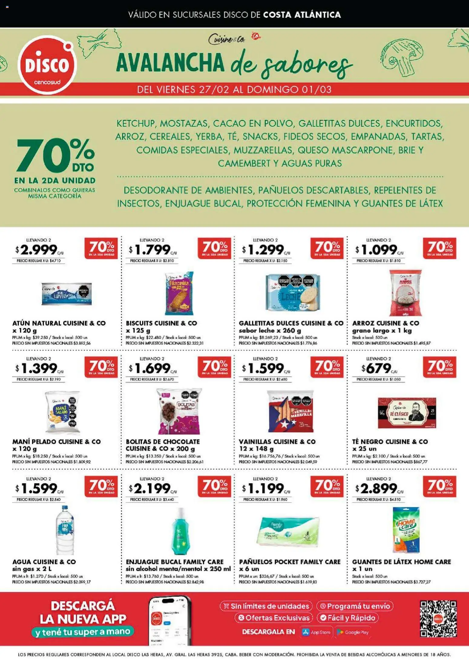 Disco ofertas │ válido desde el 27.02.2026 | Página: 6 | Productos: Disco, Agua, Leche, Té