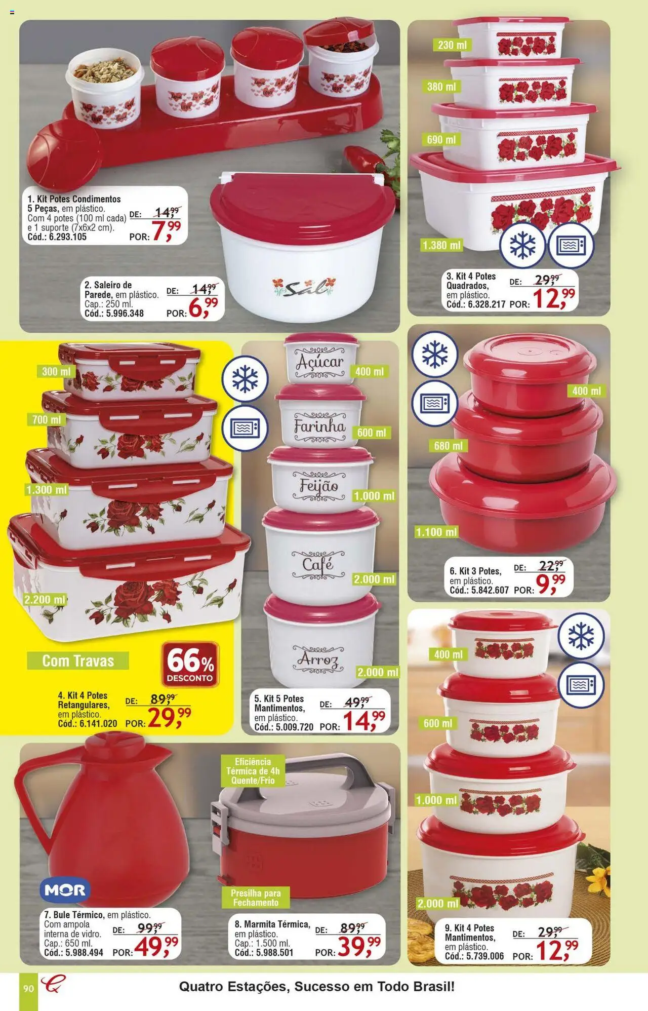 Quatro Estações Folheto - válido de 01.08.2025 | Página: 86 | Produtos: Feijão, Café, Açúcar, Potes