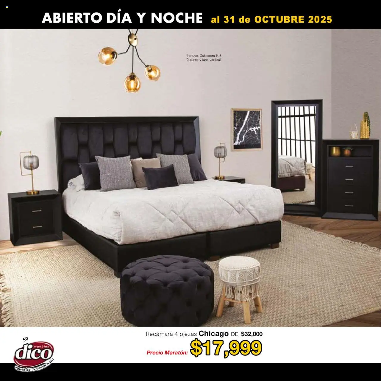 Nuevas ofertas de Muebles Dico válidas en toda la República Mexicana desde el 01.01.2025. ¡Encuentra las mejores ofertas en Muebles Dico - Catálogo Venta Maratónica Pacifico! | Página: 50 | Productos: Cabecera