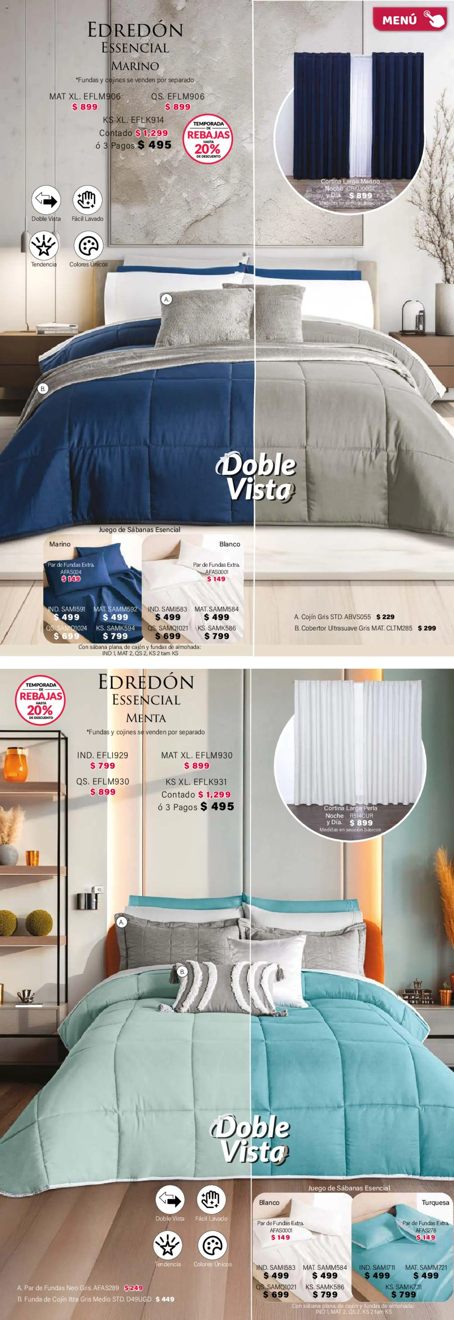 Nuevas ofertas de Colchas Concord válidas en toda la República Mexicana desde el 01.02.2026. ¡Encuentra las mejores ofertas en Colchas Concord catálogo! | Página: 19 | Productos: Cobertor, Juego, Funda, Almohada