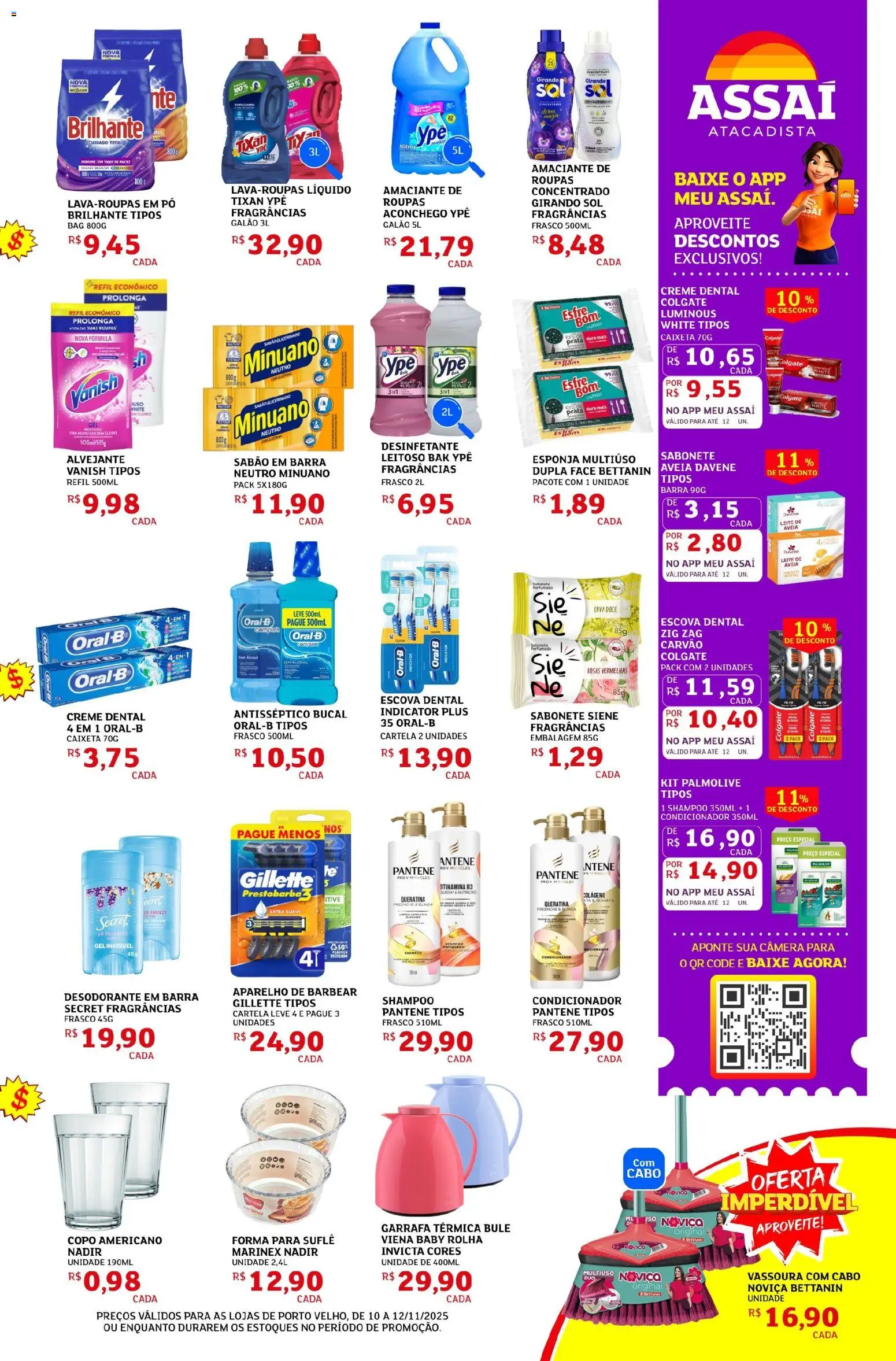 Assaí Atacadista Folheto - válido de 10.11.2025 | Página: 3 | Produtos: Pó, Sabão, Sabonete, Creme dental